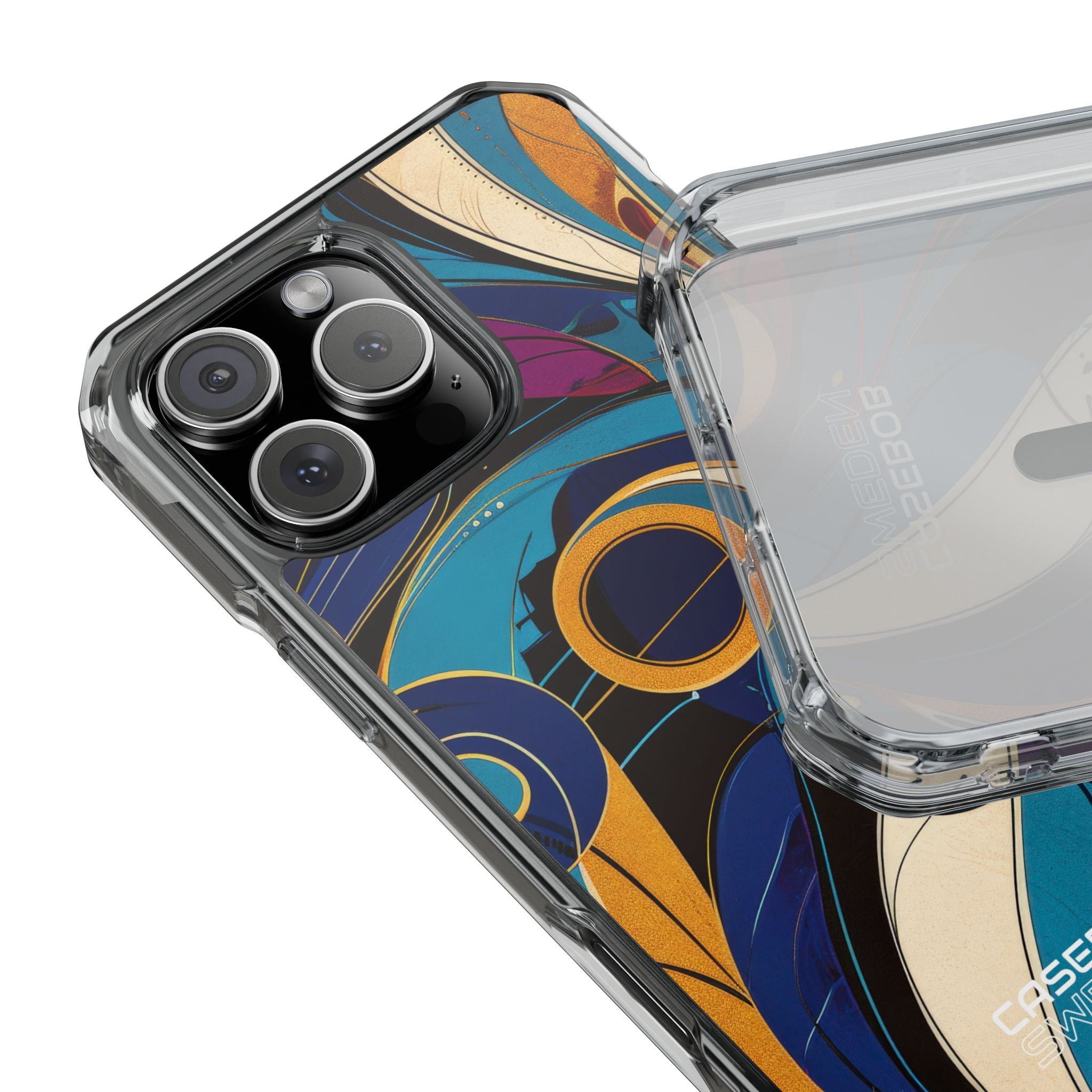 Swirling Copper Dreams iPhone 16 - Impact Clear+