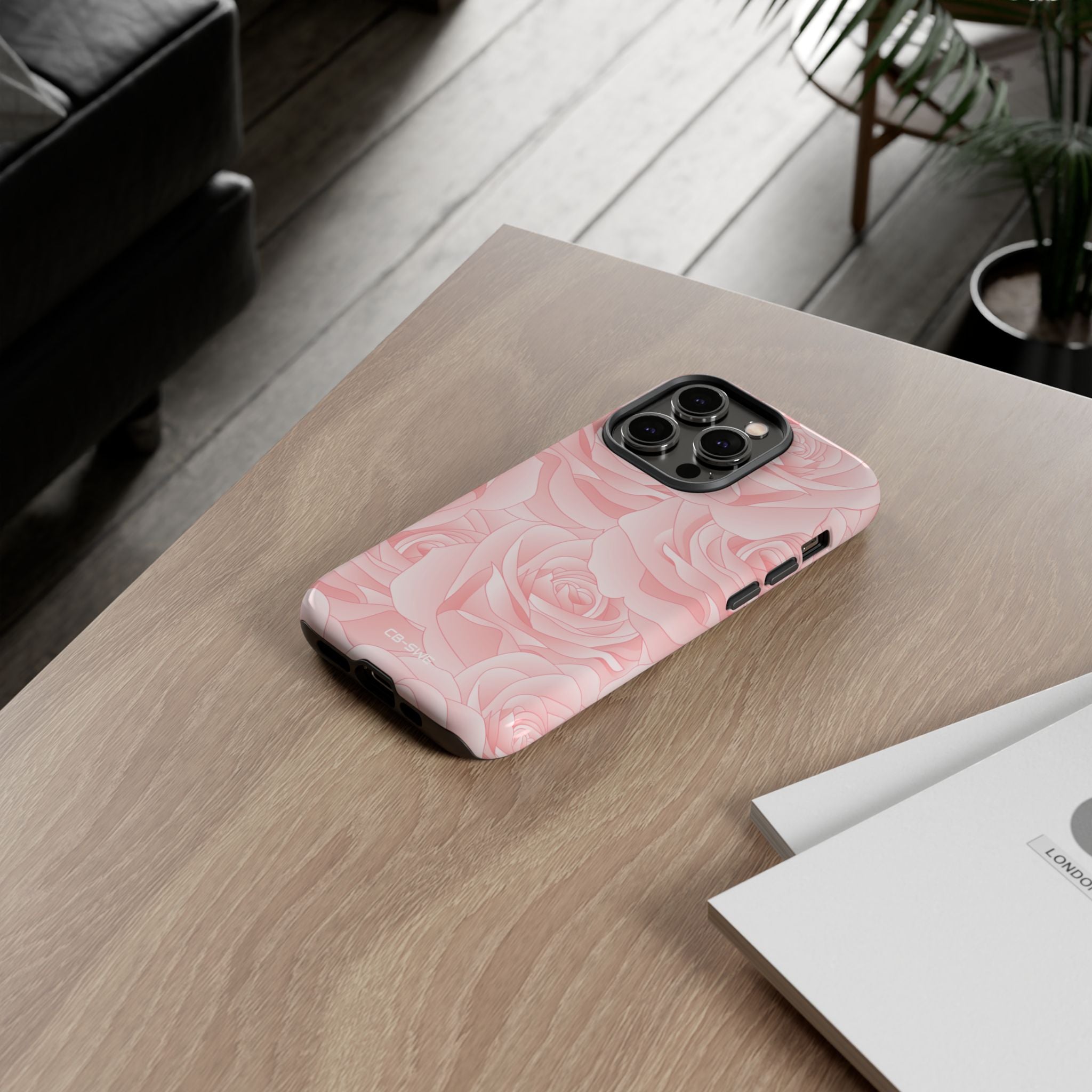 Elegant Pink Roses - iPhone Case
