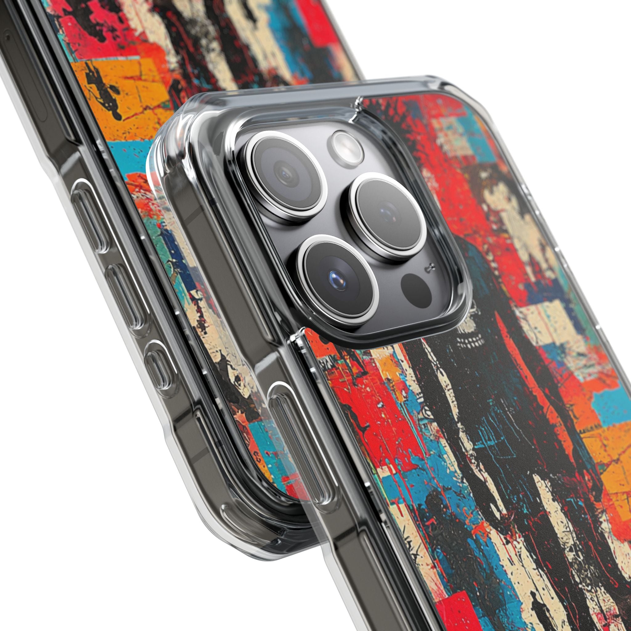 Spiky Skull Silhouette iPhone 15 Pro Case - Impact