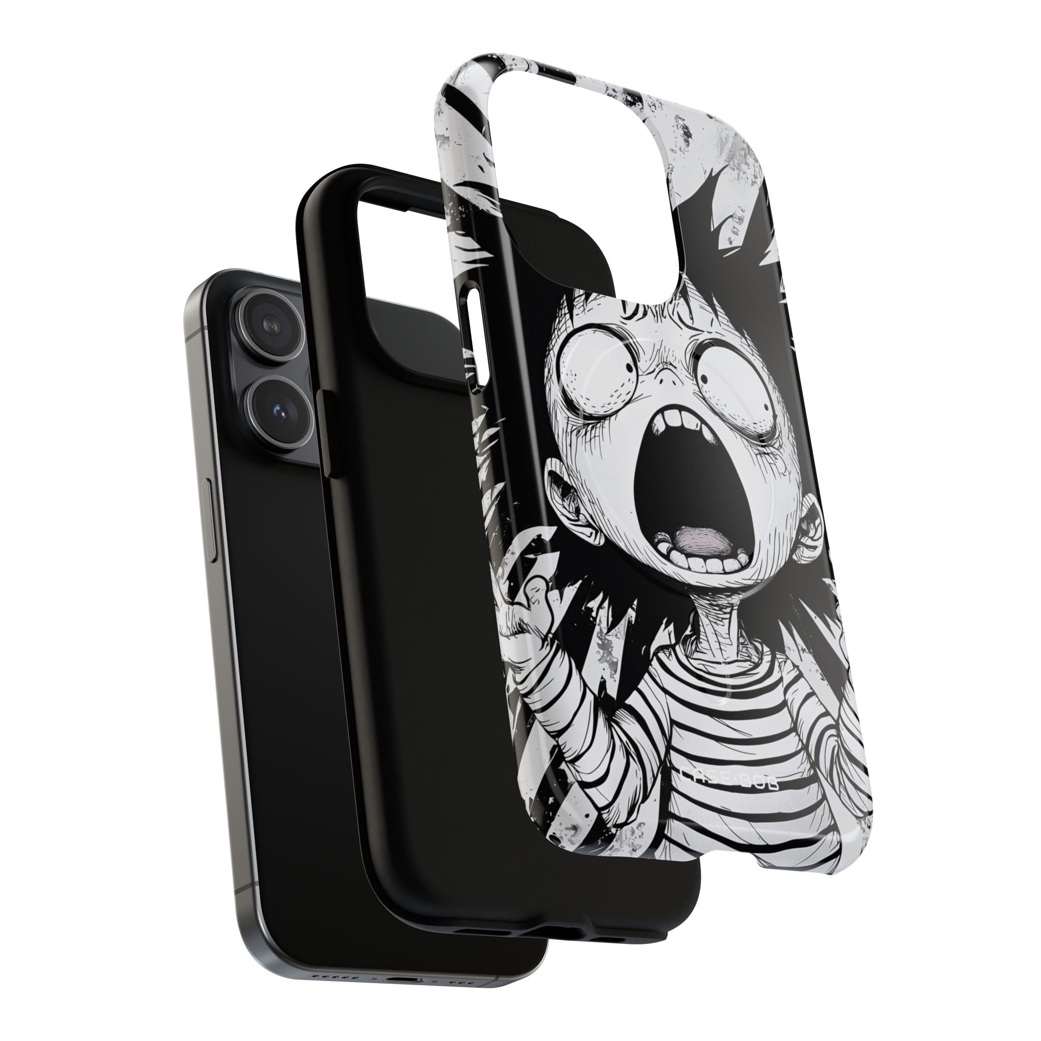 Screaming Stripes iPhone 15 Pro Case - Tough+