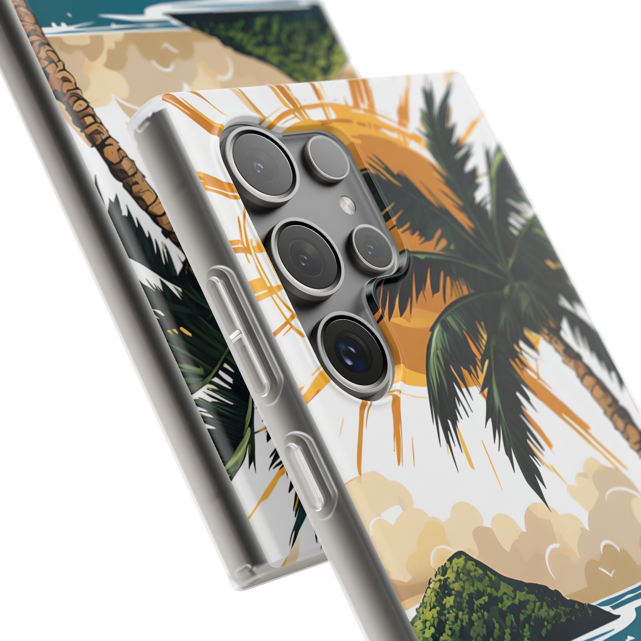 Sunny Palm Breeze Samsung S24 Ultra Case - Soft