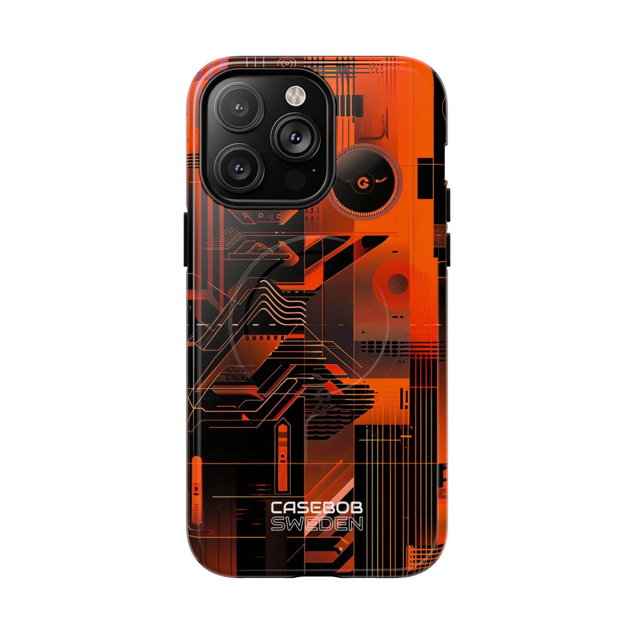 Orange Circuit Dreams iPhone 14 - Tough+