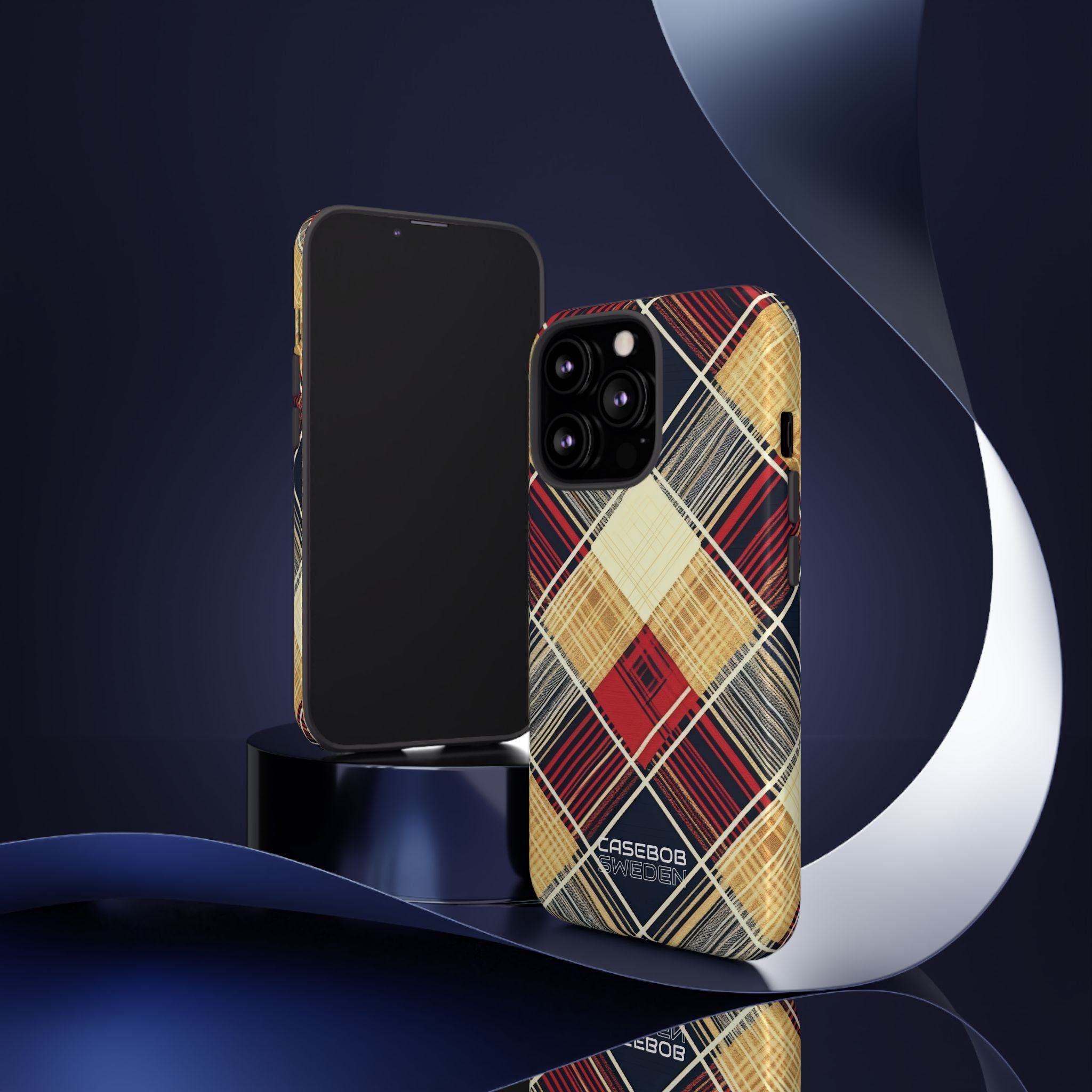 Plaid Diamond Tapestry iPhone 13 - Tough