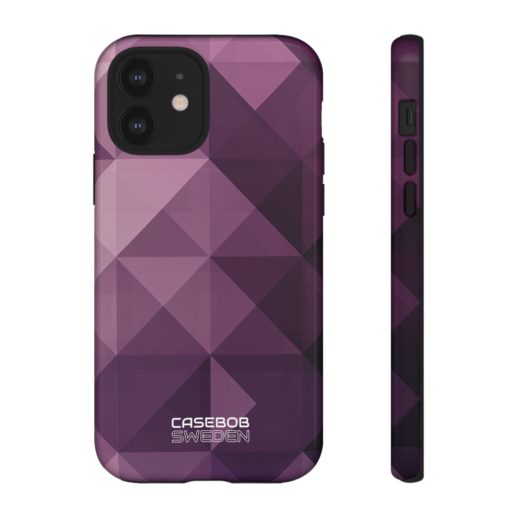 Purple Geometric Mosaic iPhone 12 - Tough