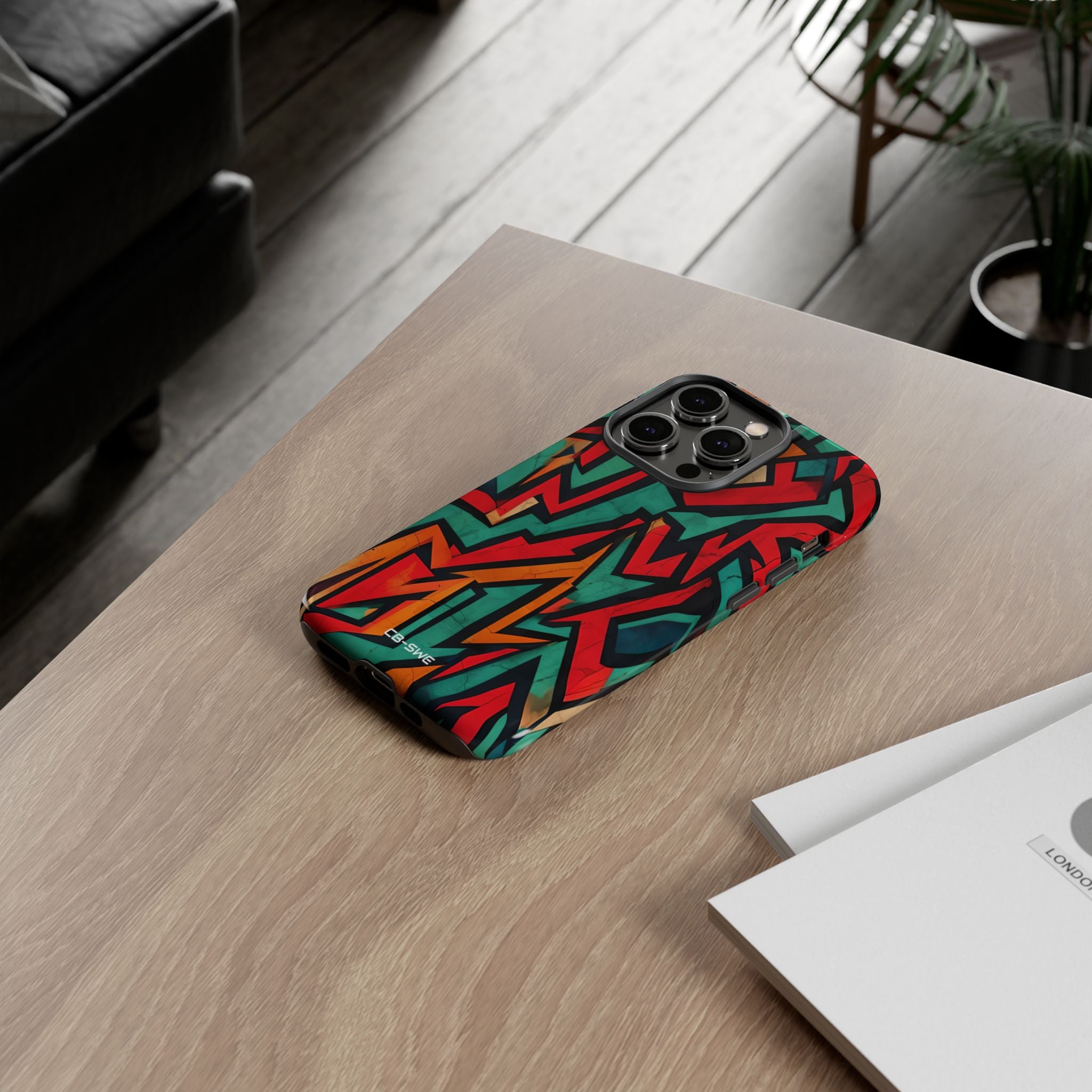 Vivid Geometry Dance - iPhone Case