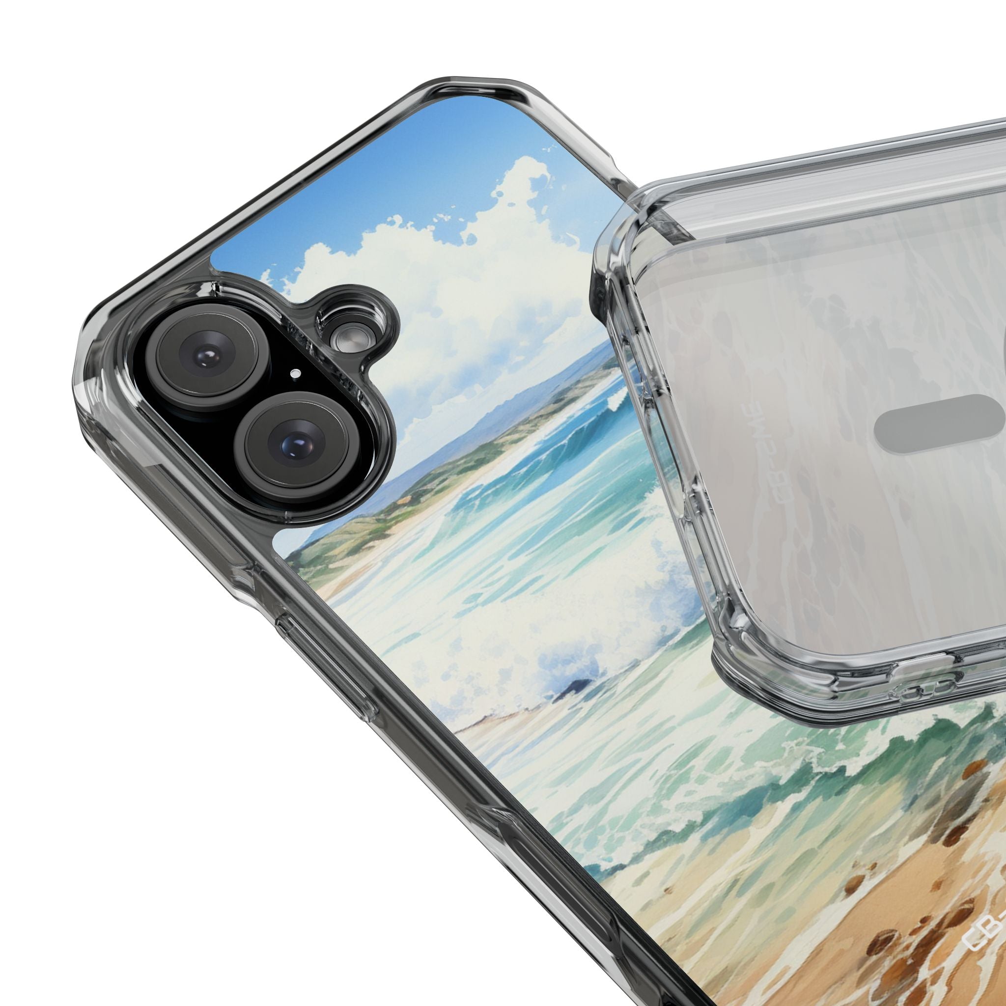 Serene Coastal Watercolors iPhone Case - Impact