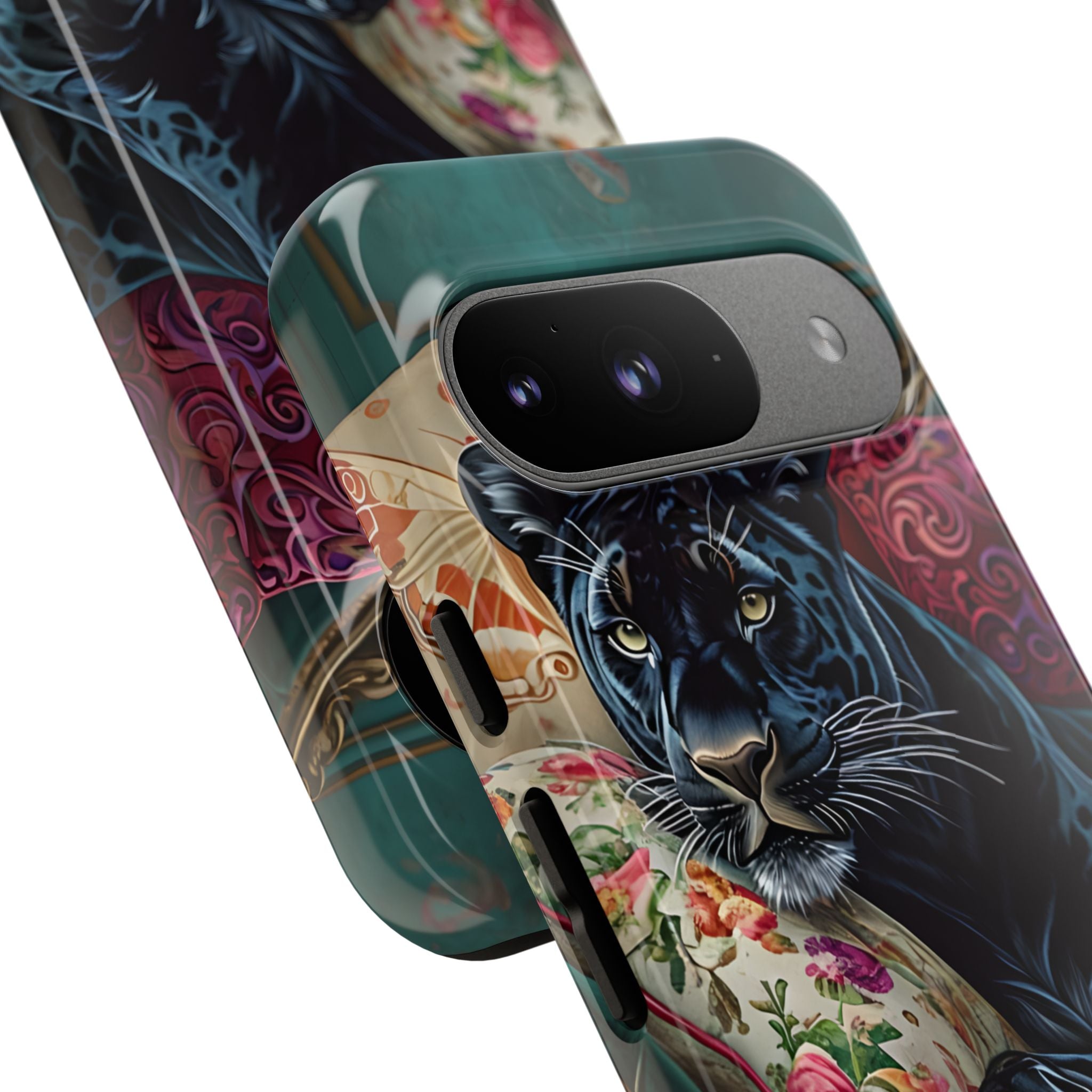 Panther on Vintage Chaise - Google Pixel Case