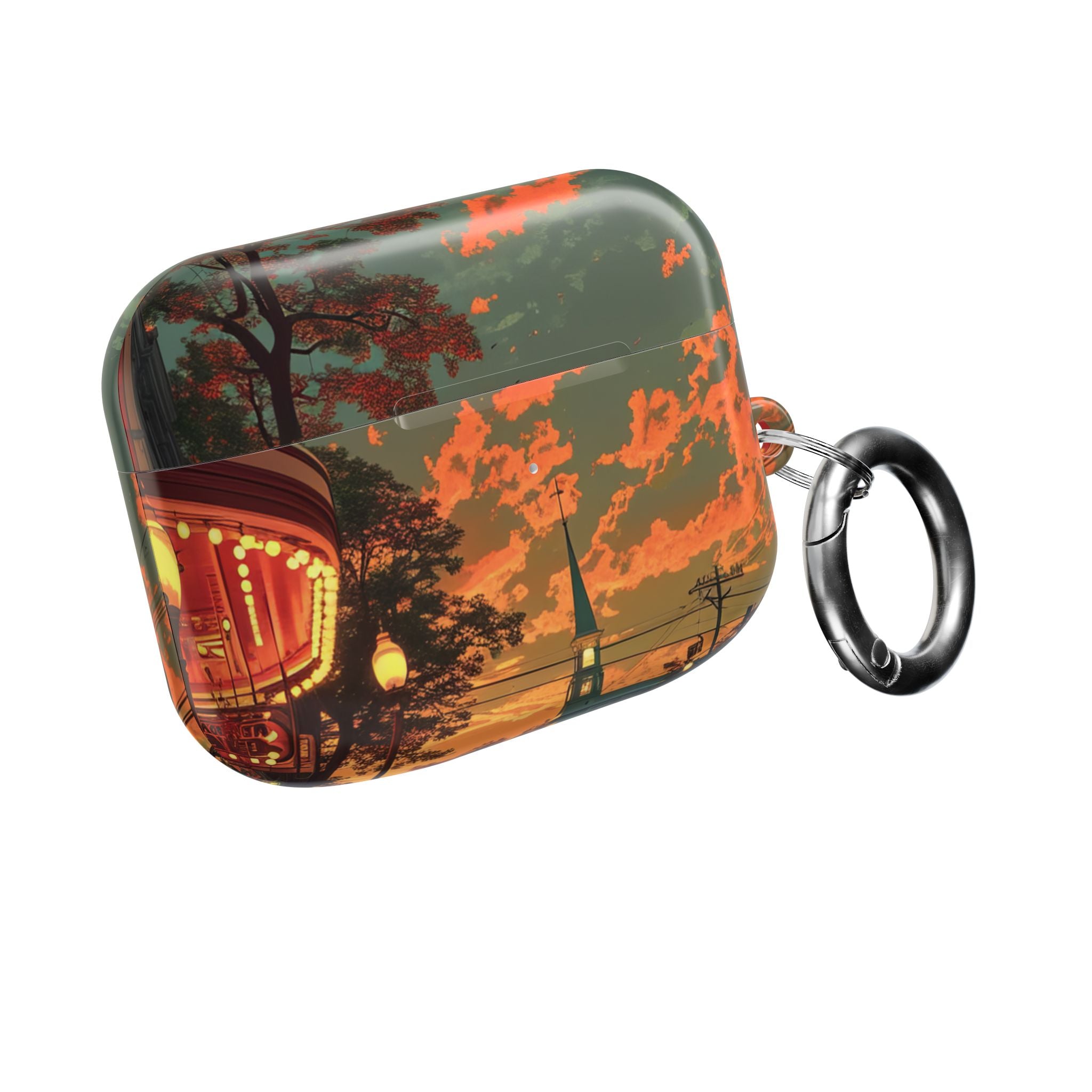 Crimson Classic Glow - AirPods Case