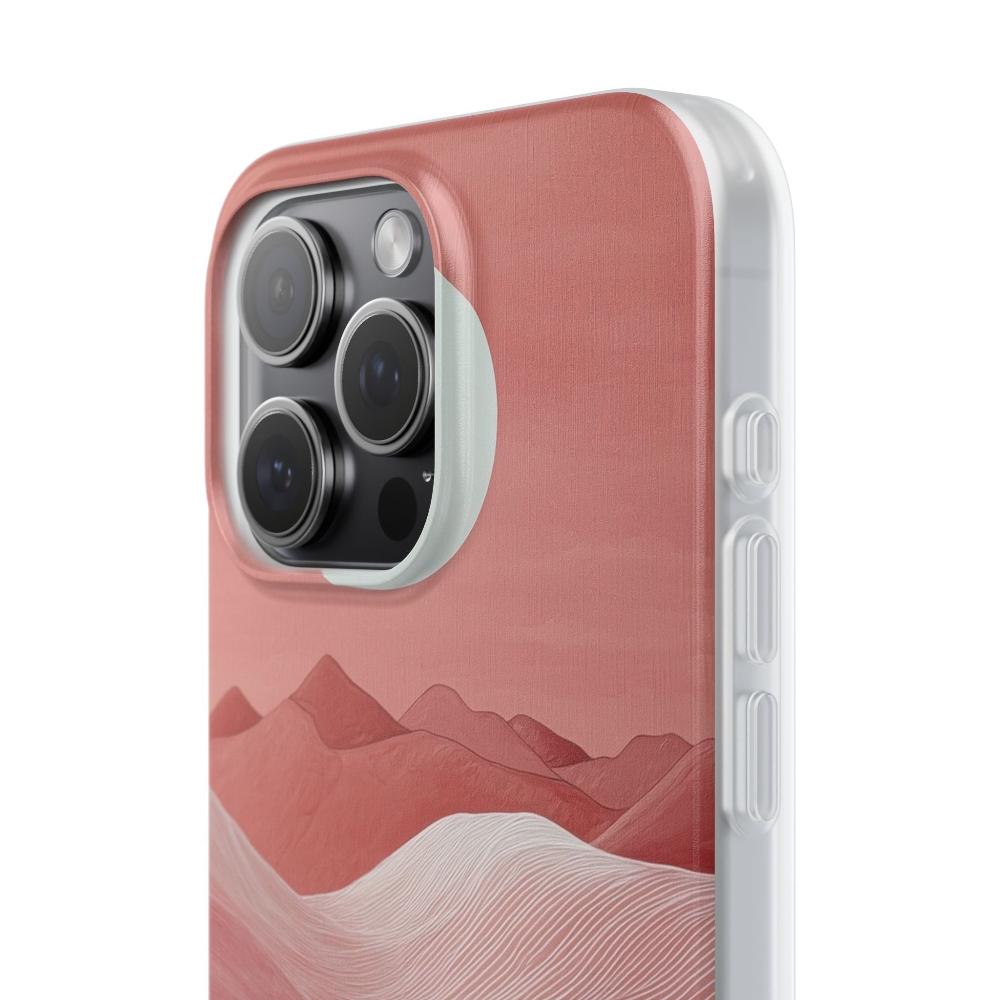 White Orb Dunes iPhone 15 Pro Max Case - Soft