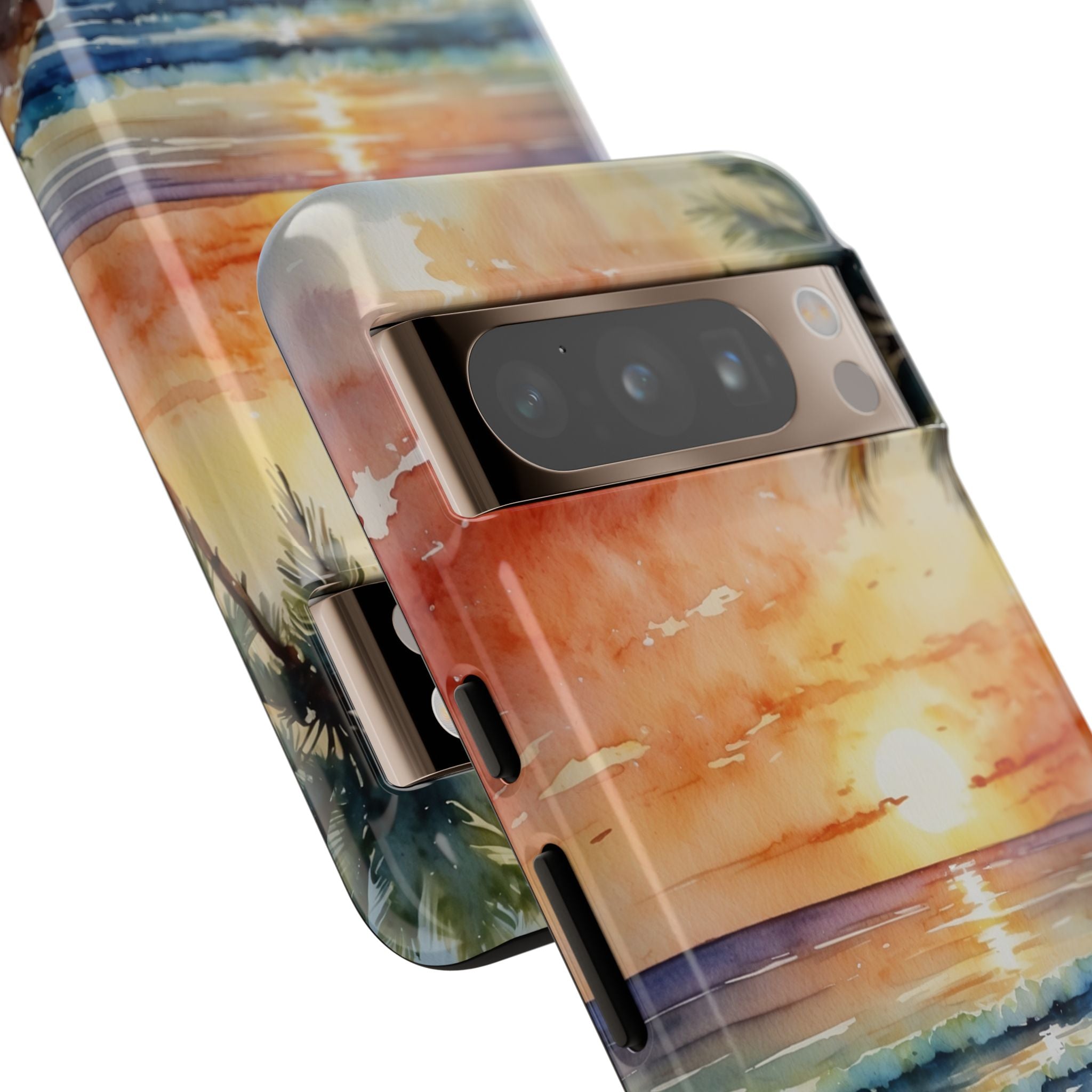 Sunset Kisses Ocean - Google Pixel Case