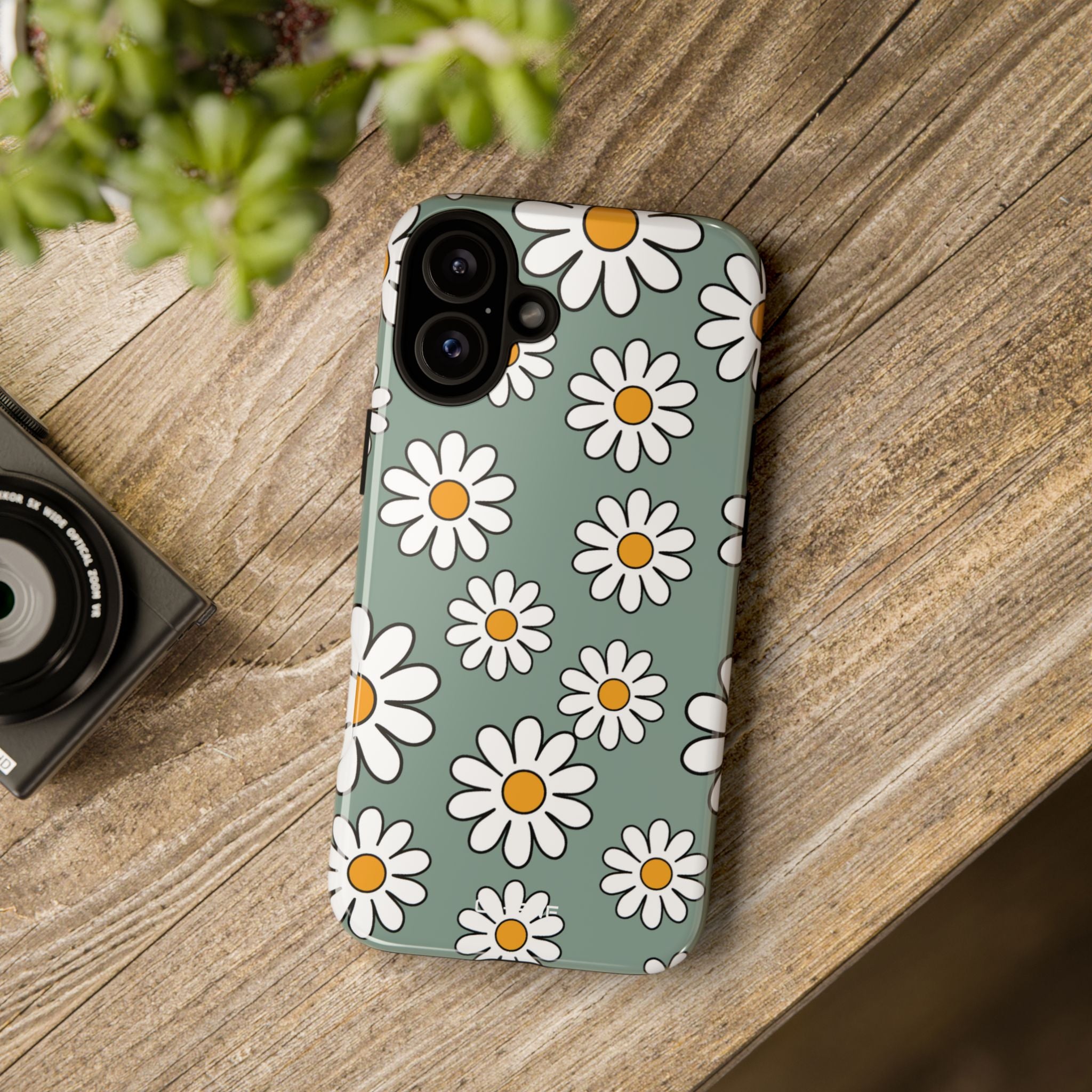 Daisies Dance Playfully - iPhone Case