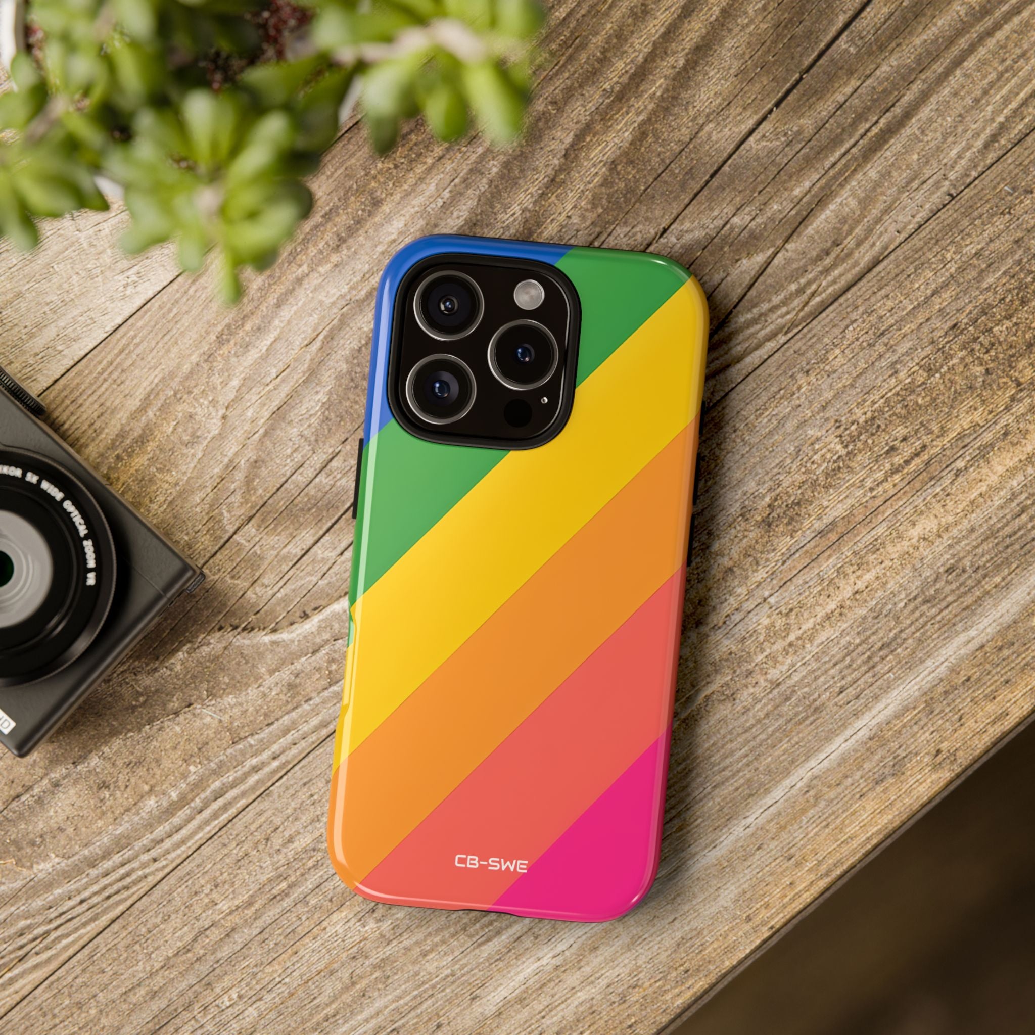 Vibrant Geometric Spectrum - iPhone Case