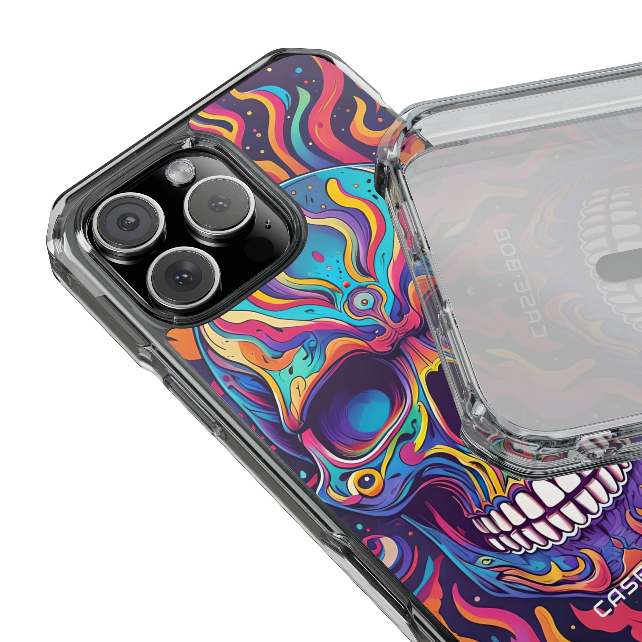 Flaming Skull iPhone 16 Pro Max Case - Impact