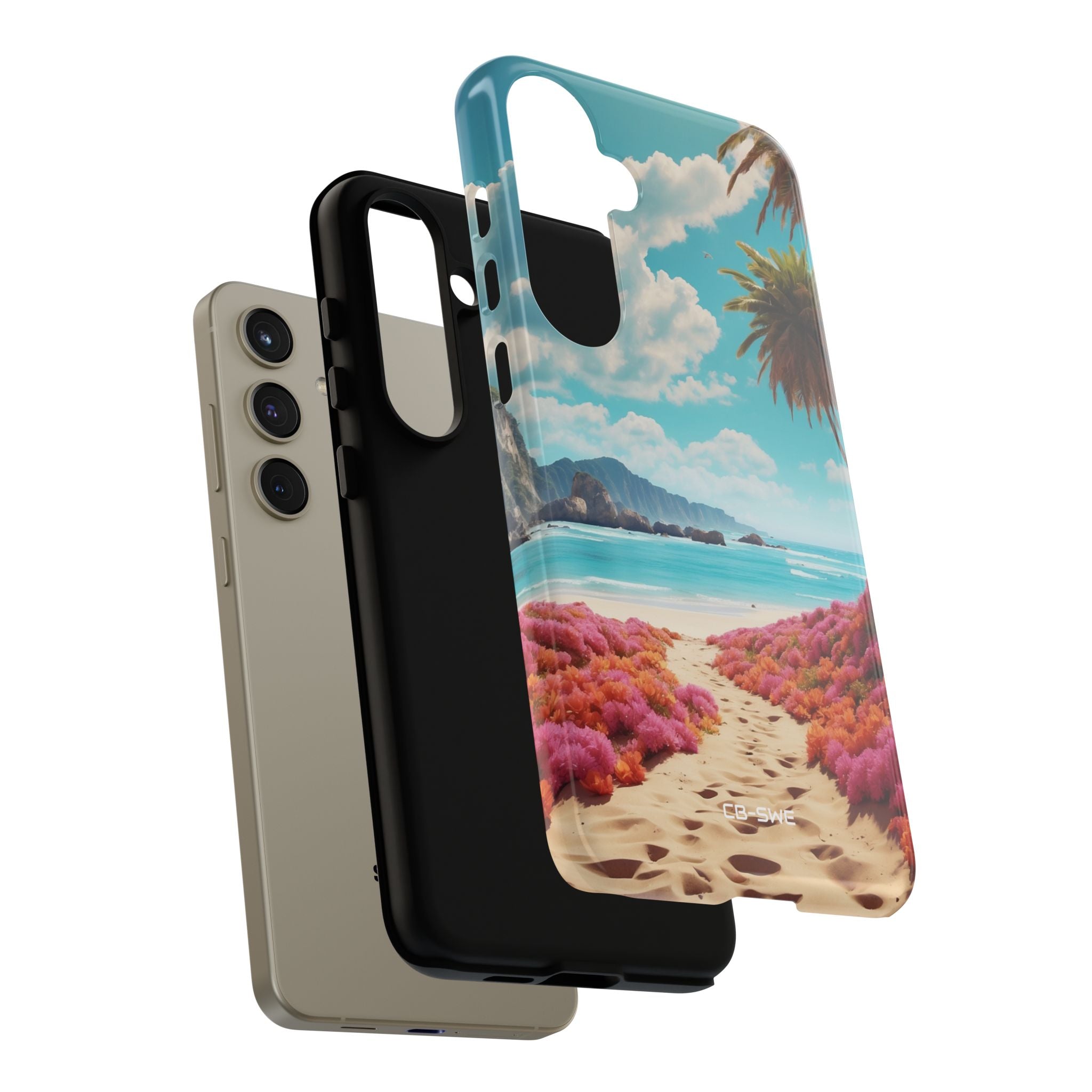 Tropical Flowers Frame - Samsung Case