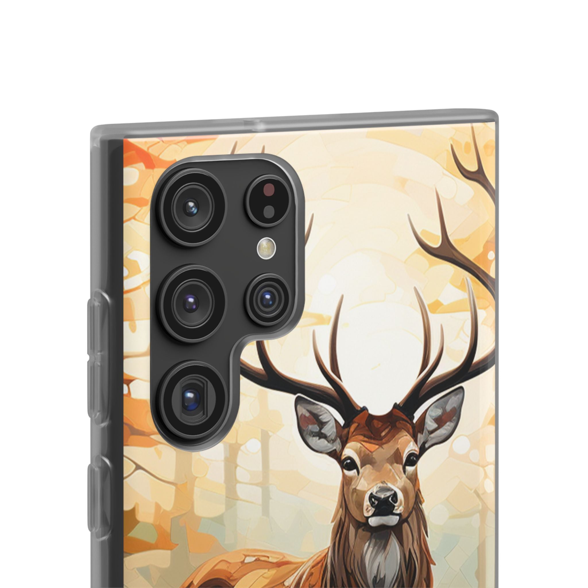 Glowing Stag Samsung S22 Ultra Case - Soft