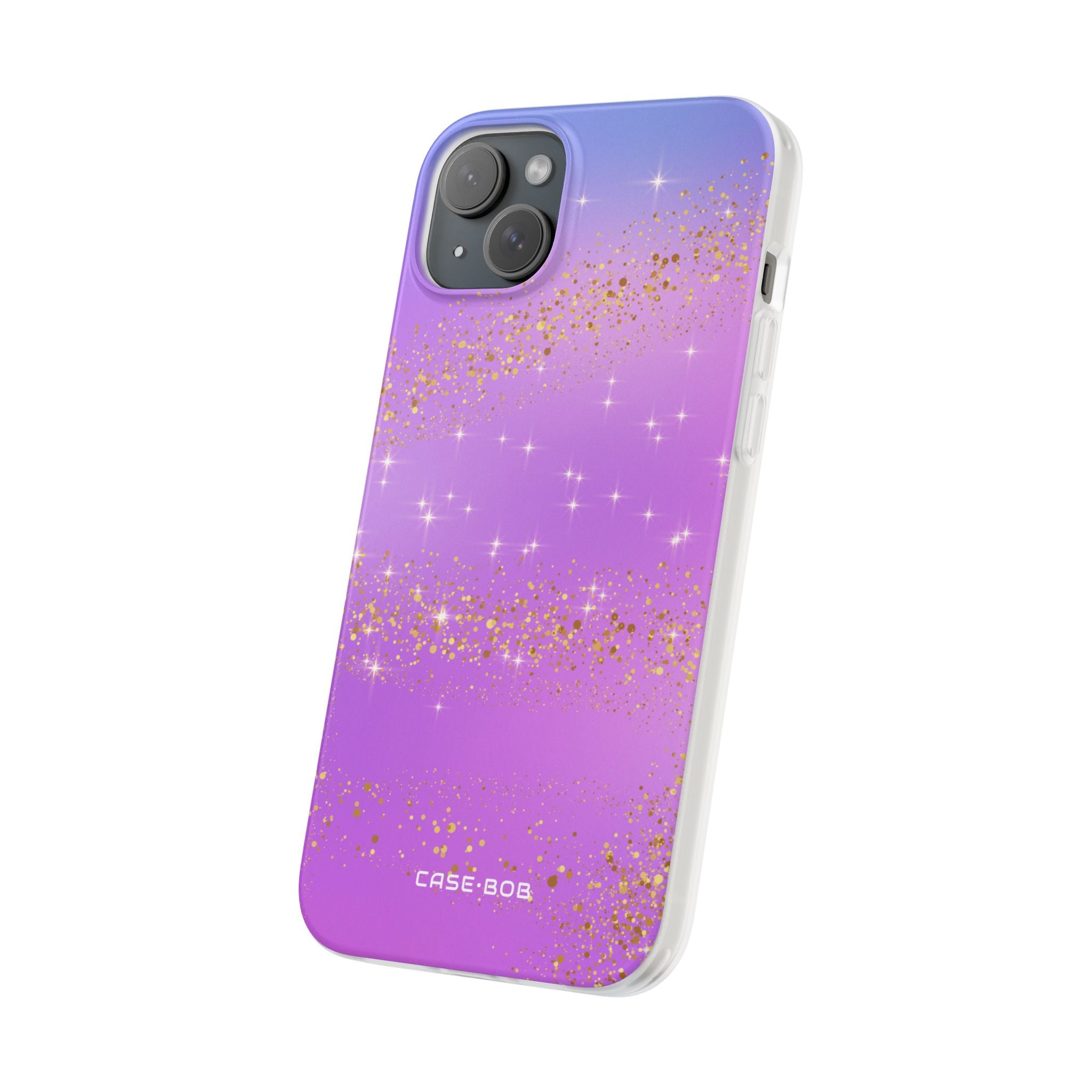 Golden Glide iPhone 15 Plus Case - Soft