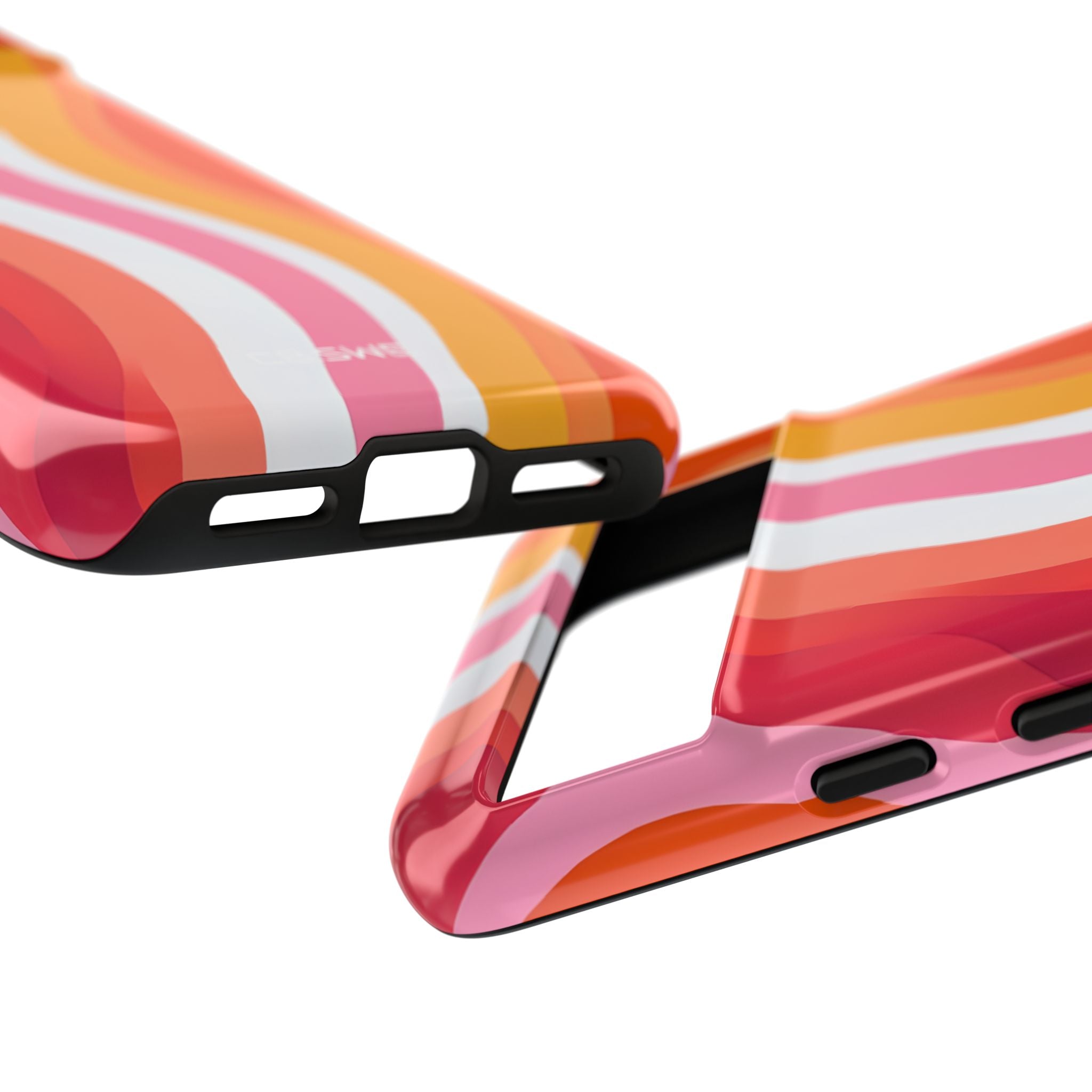 Vibrant Retro Vertical Wavy Stripes Google Pixel 8 - Tough