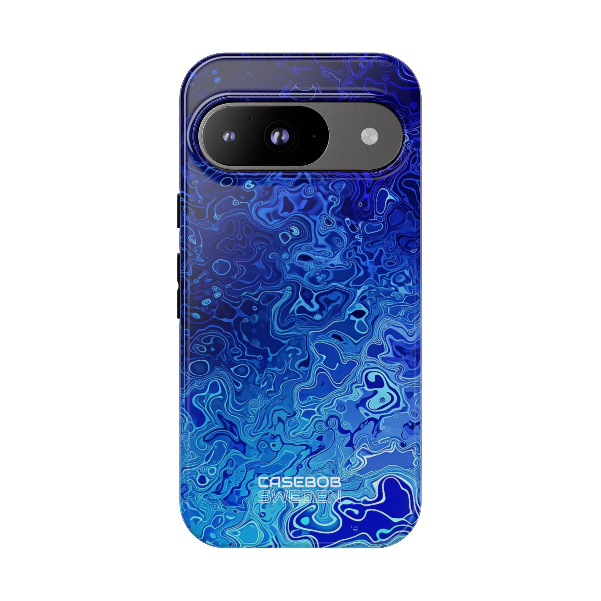Swirling Blue Currents Google Pixel 9 - Tough