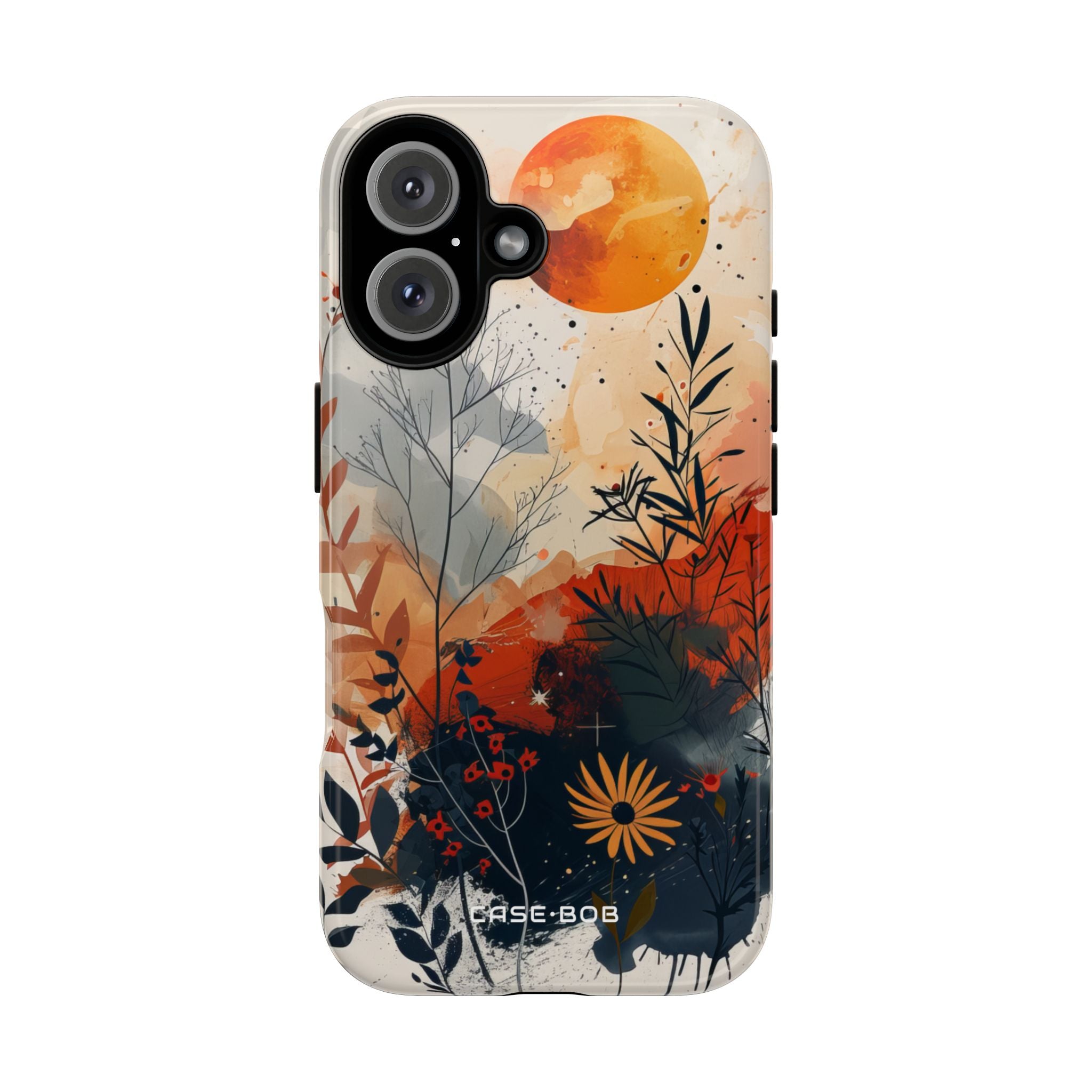 Orange Solstice iPhone 16 Plus Case - Tough