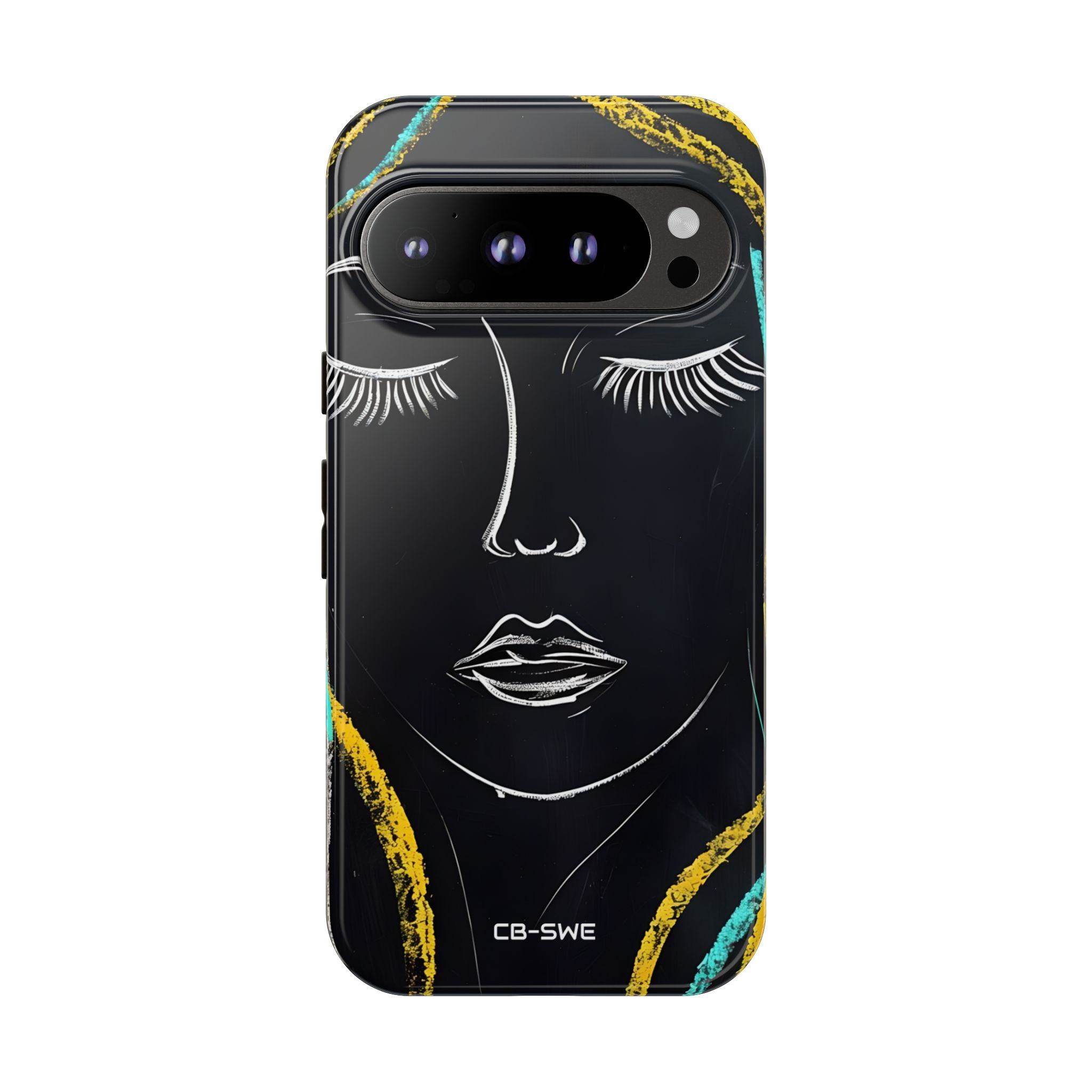 Vivid Minimalist Portrait - Google Pixel Case