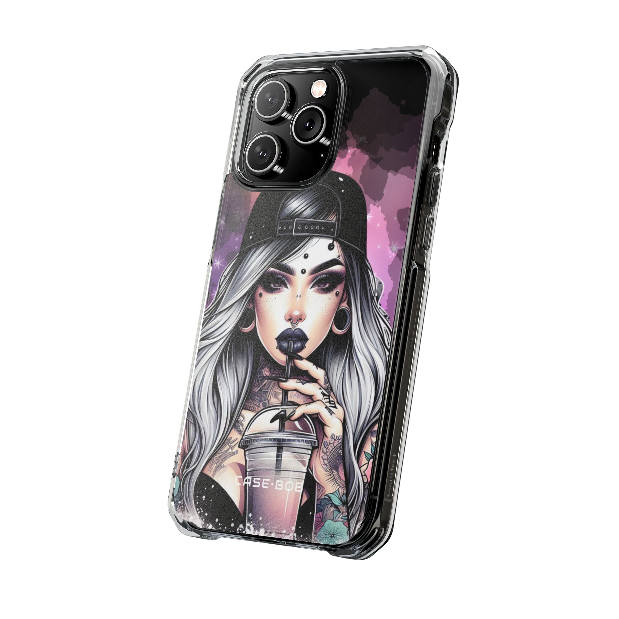 Silver Sip Nebula iPhone 14 Pro Max Case - Impact