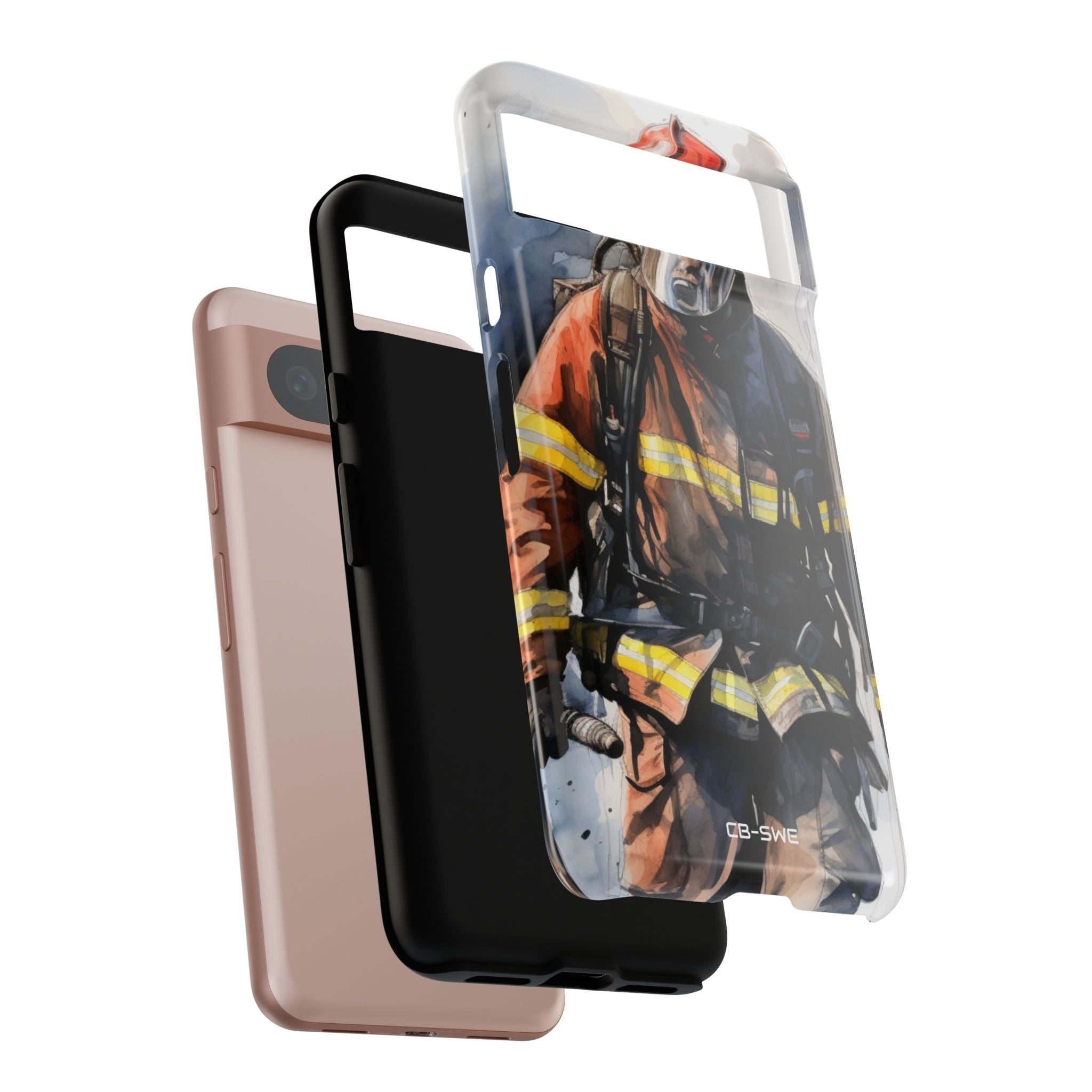 Firefighter In Motion - Google Pixel Case