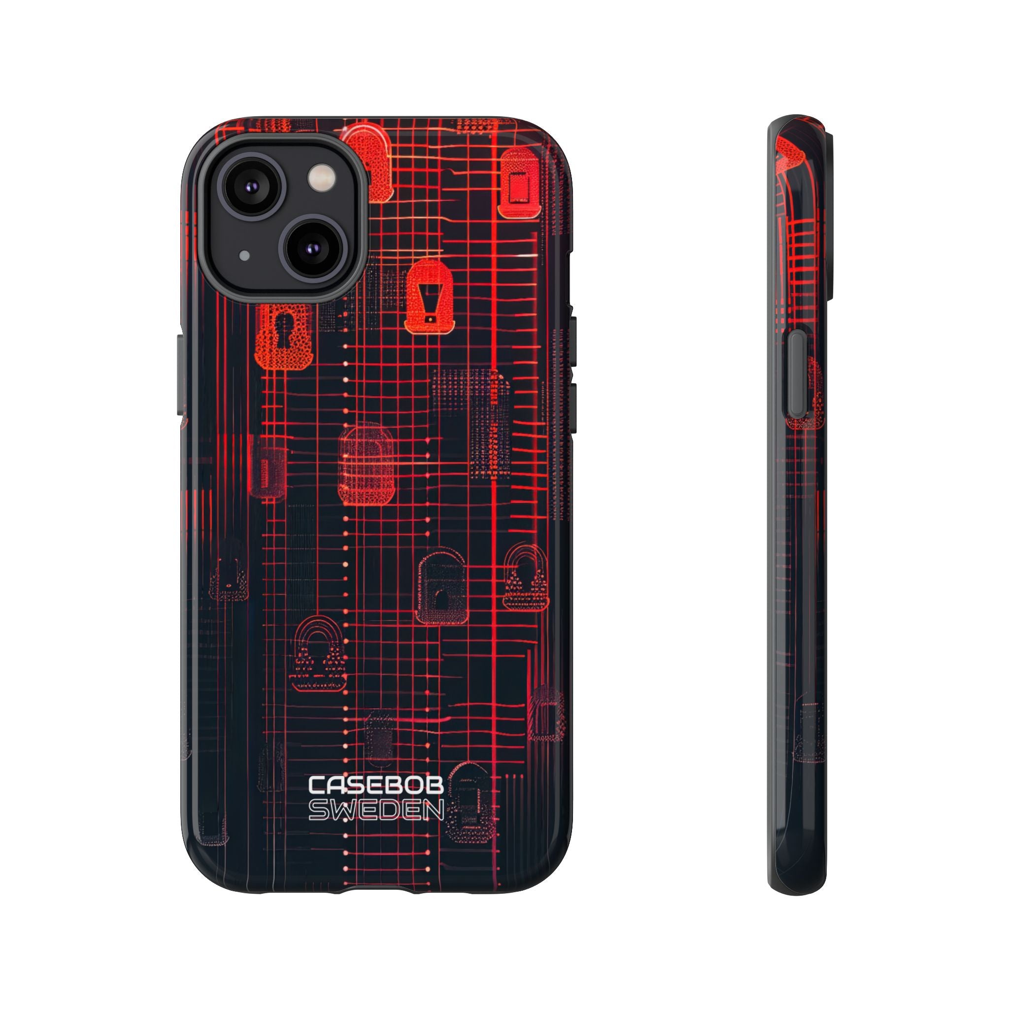 Cyber Locks Grid iPhone 14 - Resistente
