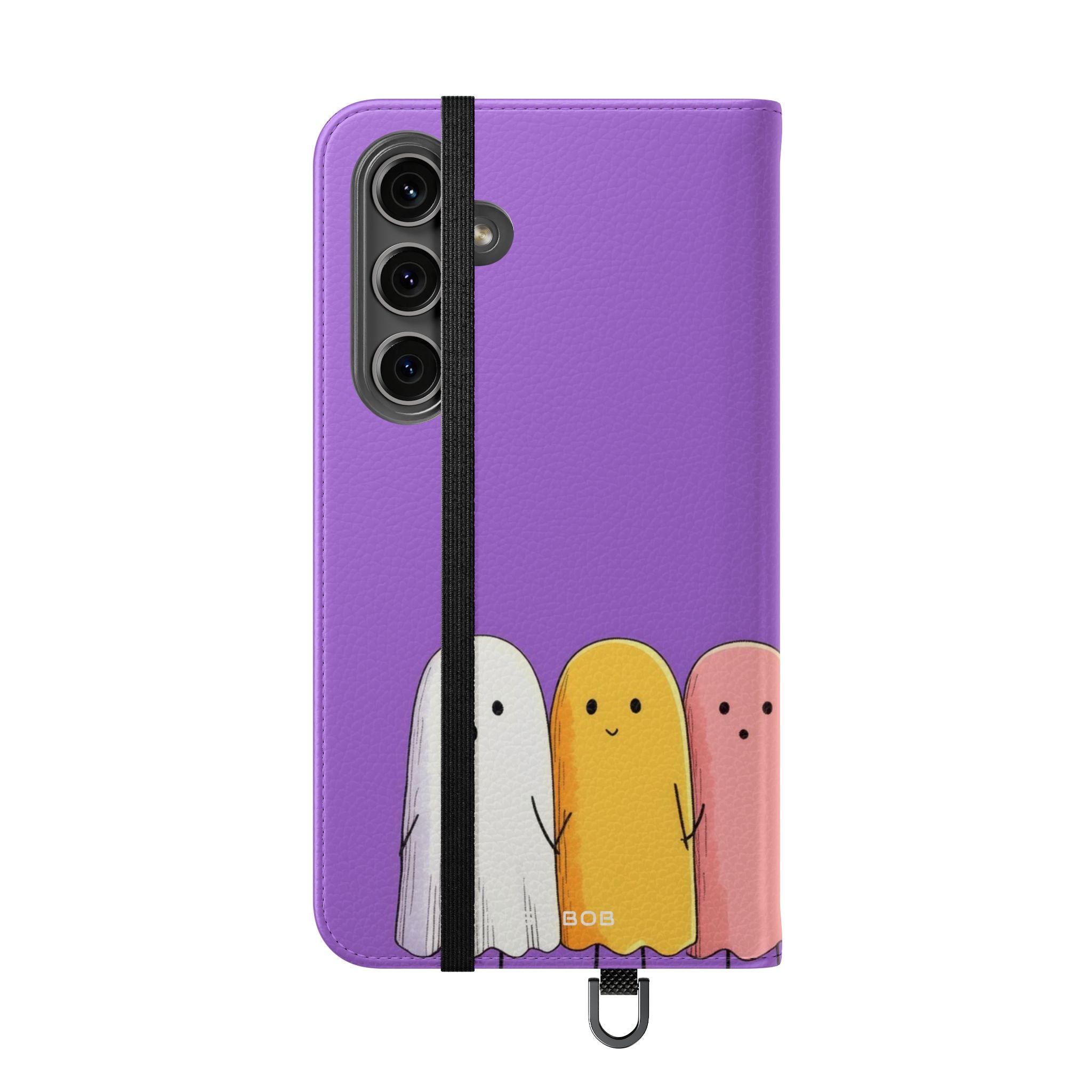 Colorful Ghosts Line - Samsung S24 Plus Case - Wallet