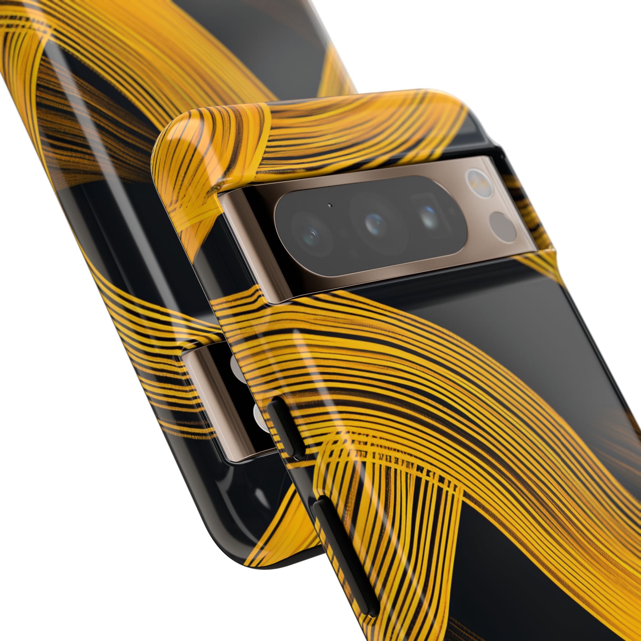Yellow Flow Lines Google Pixel 8 - Tough