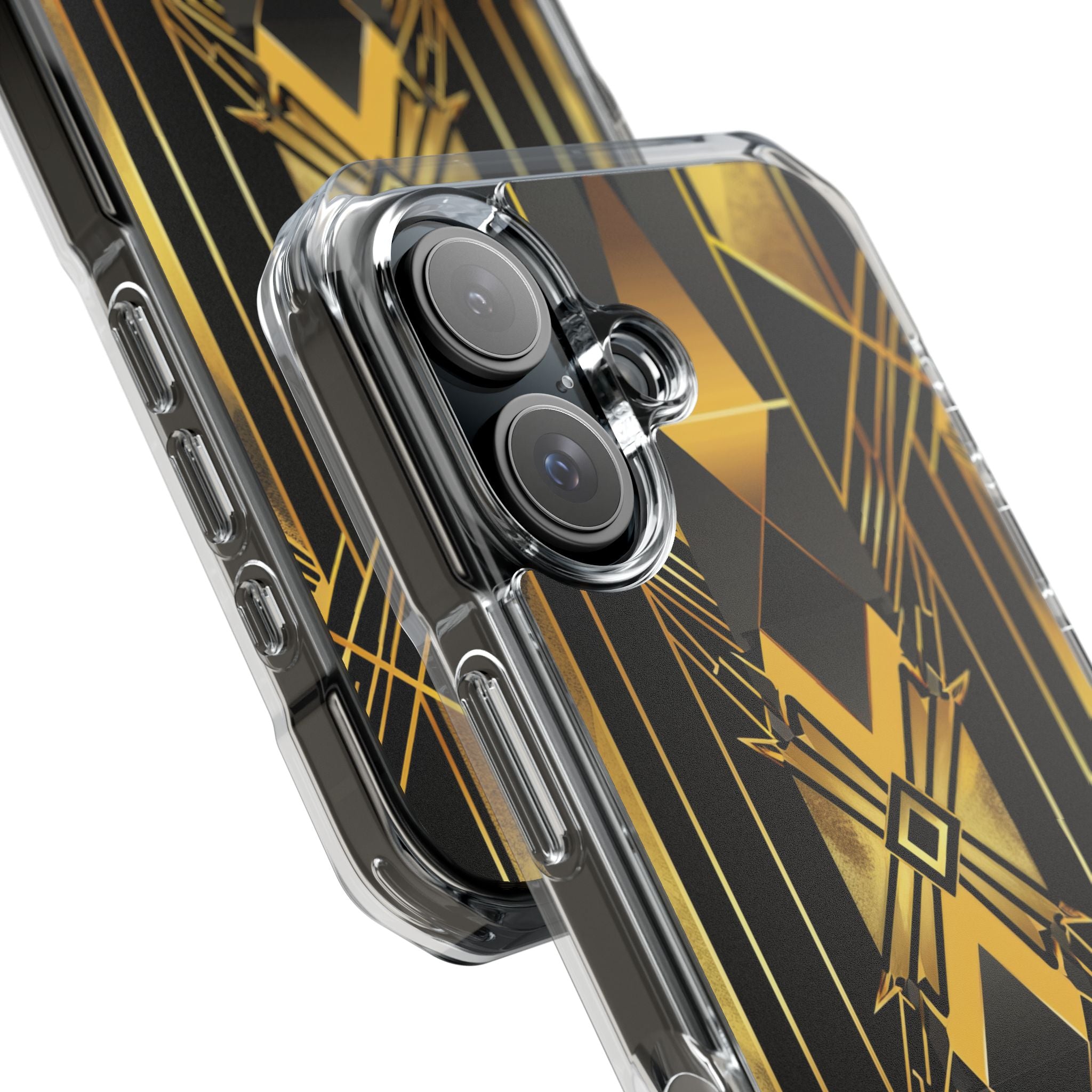 Golden Deco Symphony iPhone 16 - Impact Clear+