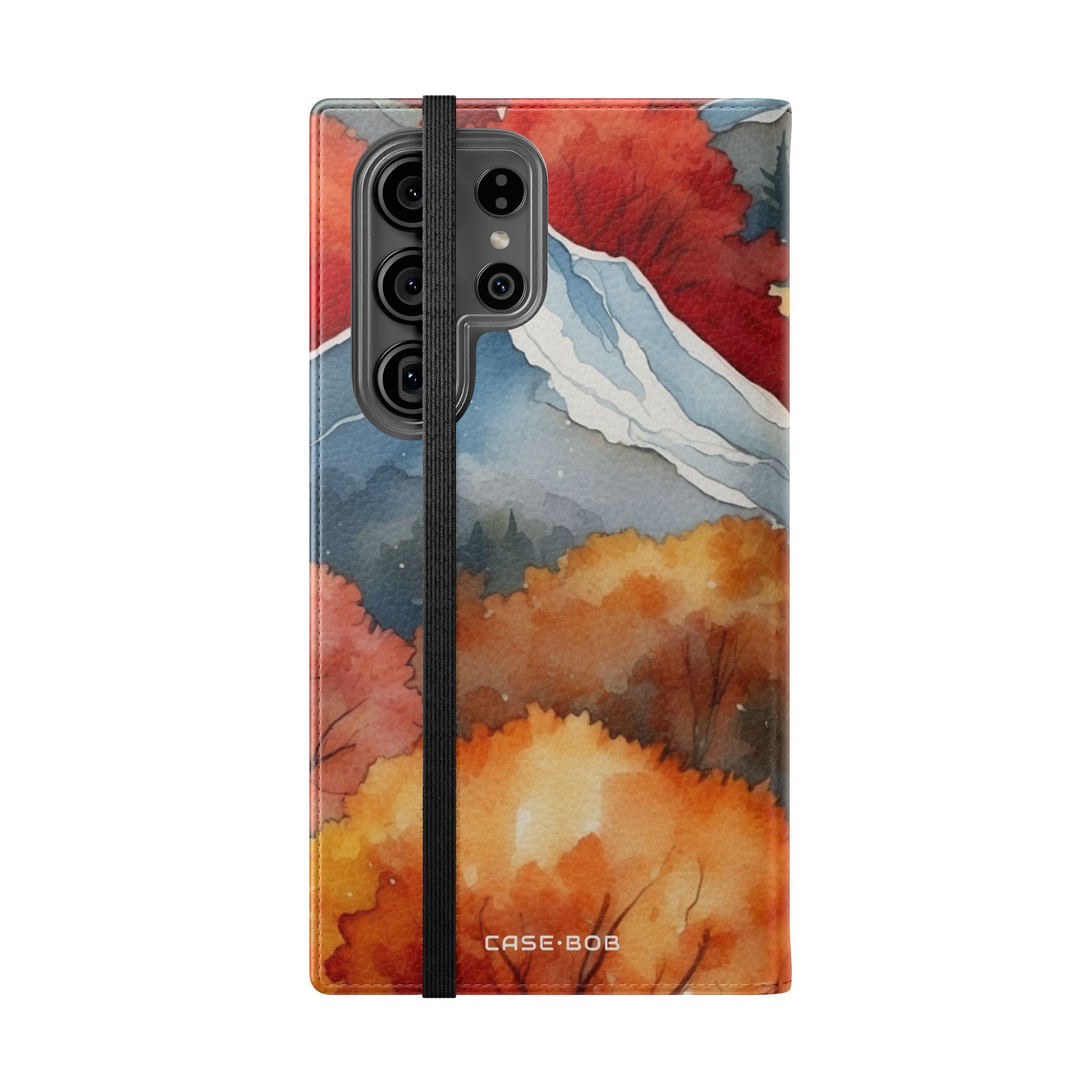 Snowcapped Ember Mountains - Samsung S23 Ultra Case - Wallet