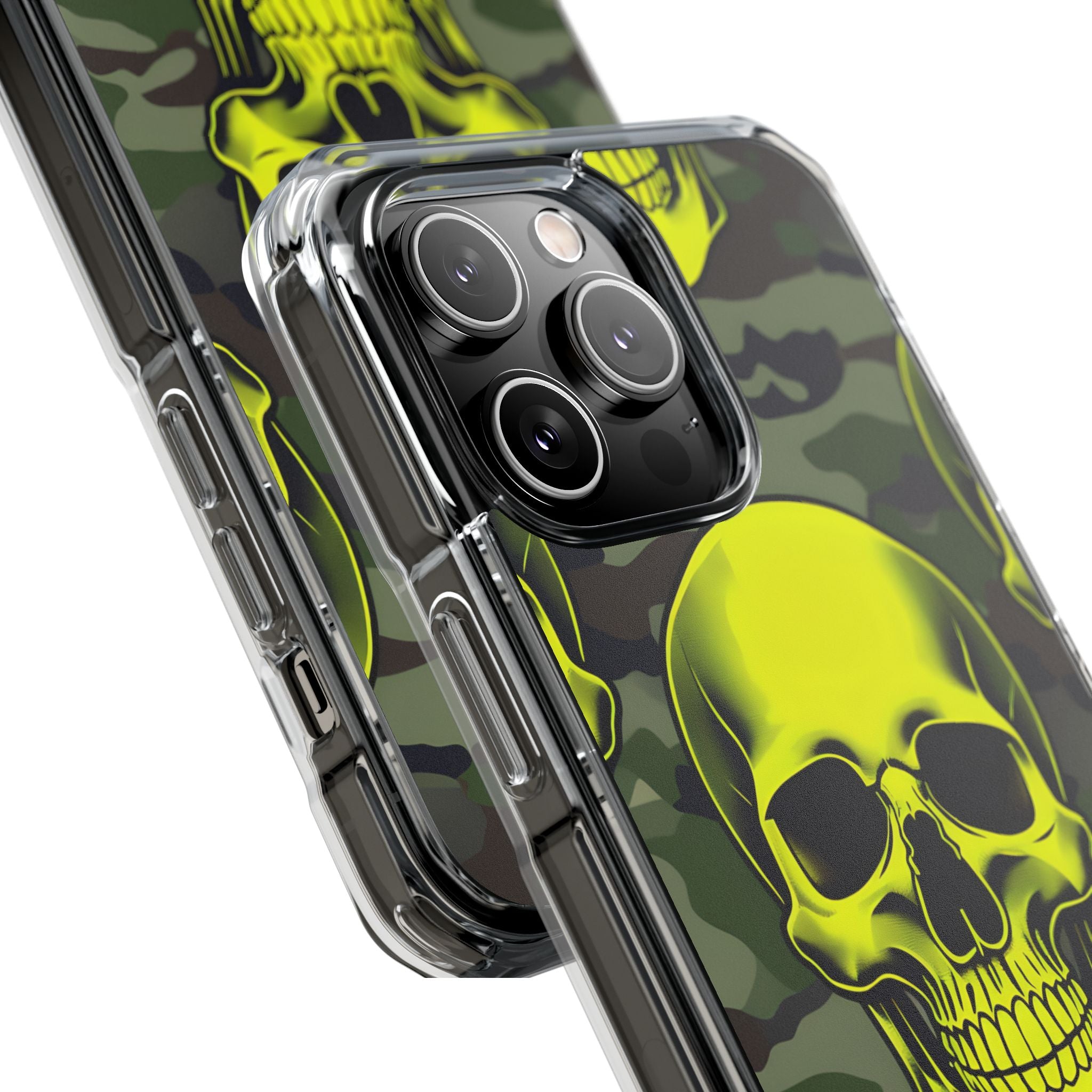 Neon Skull Camo iPhone 14 Pro Max Case - Impact