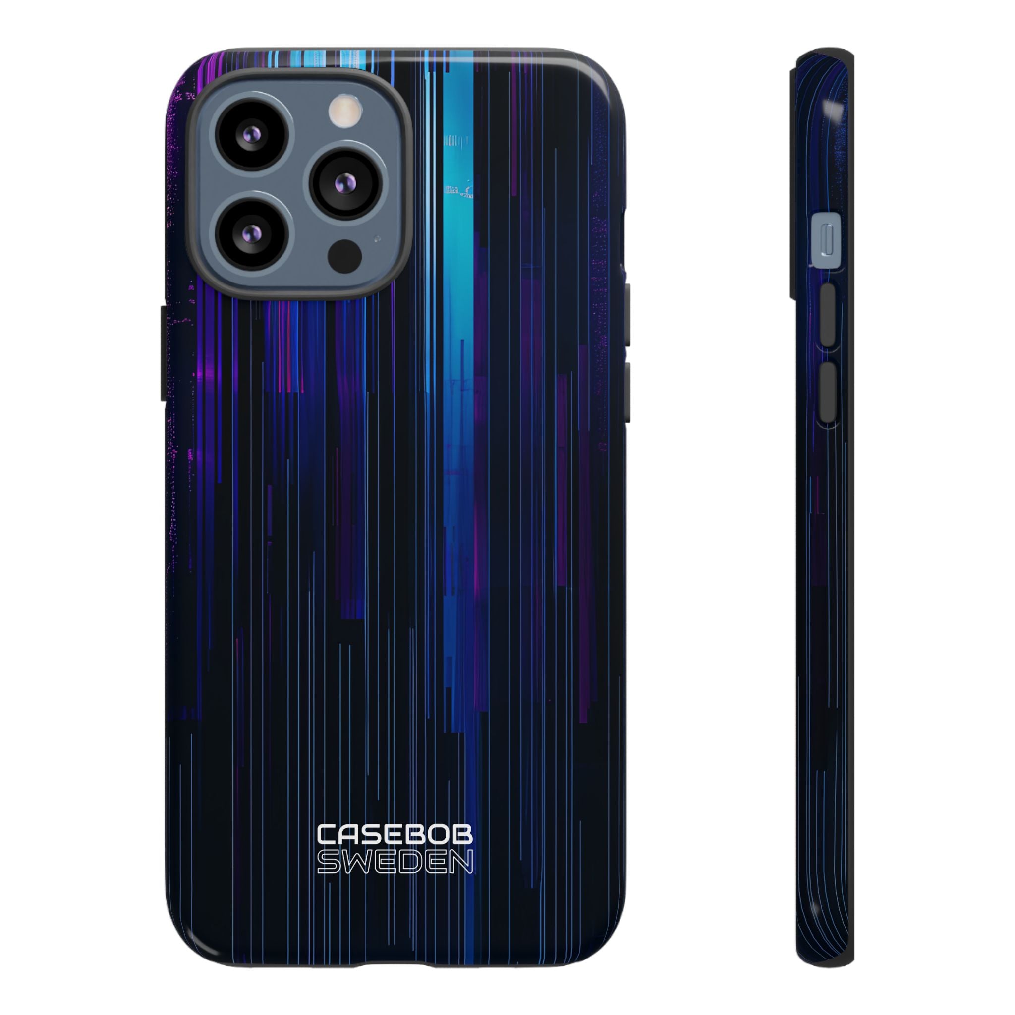 Neon Glitch Stripes iPhone 13 - Tough