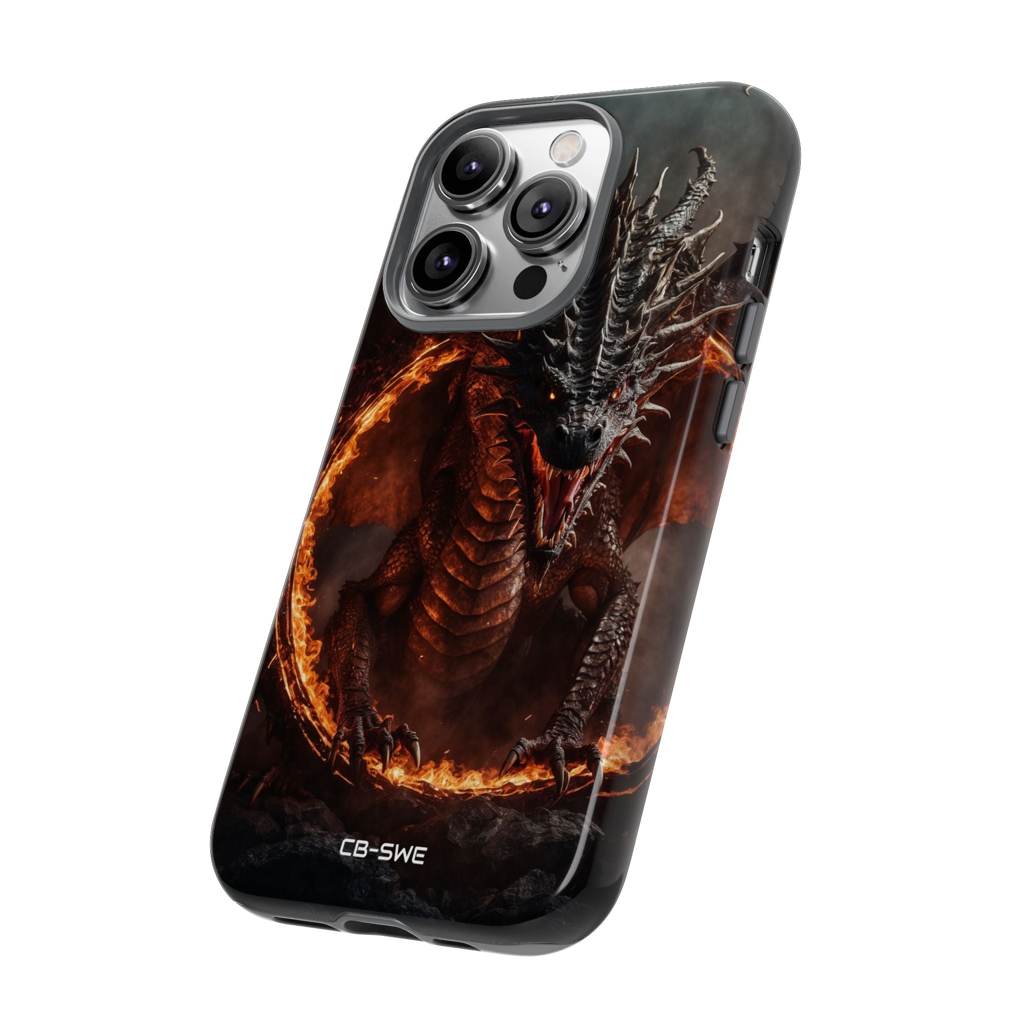 Fiery Dragon Roars - iPhone Case