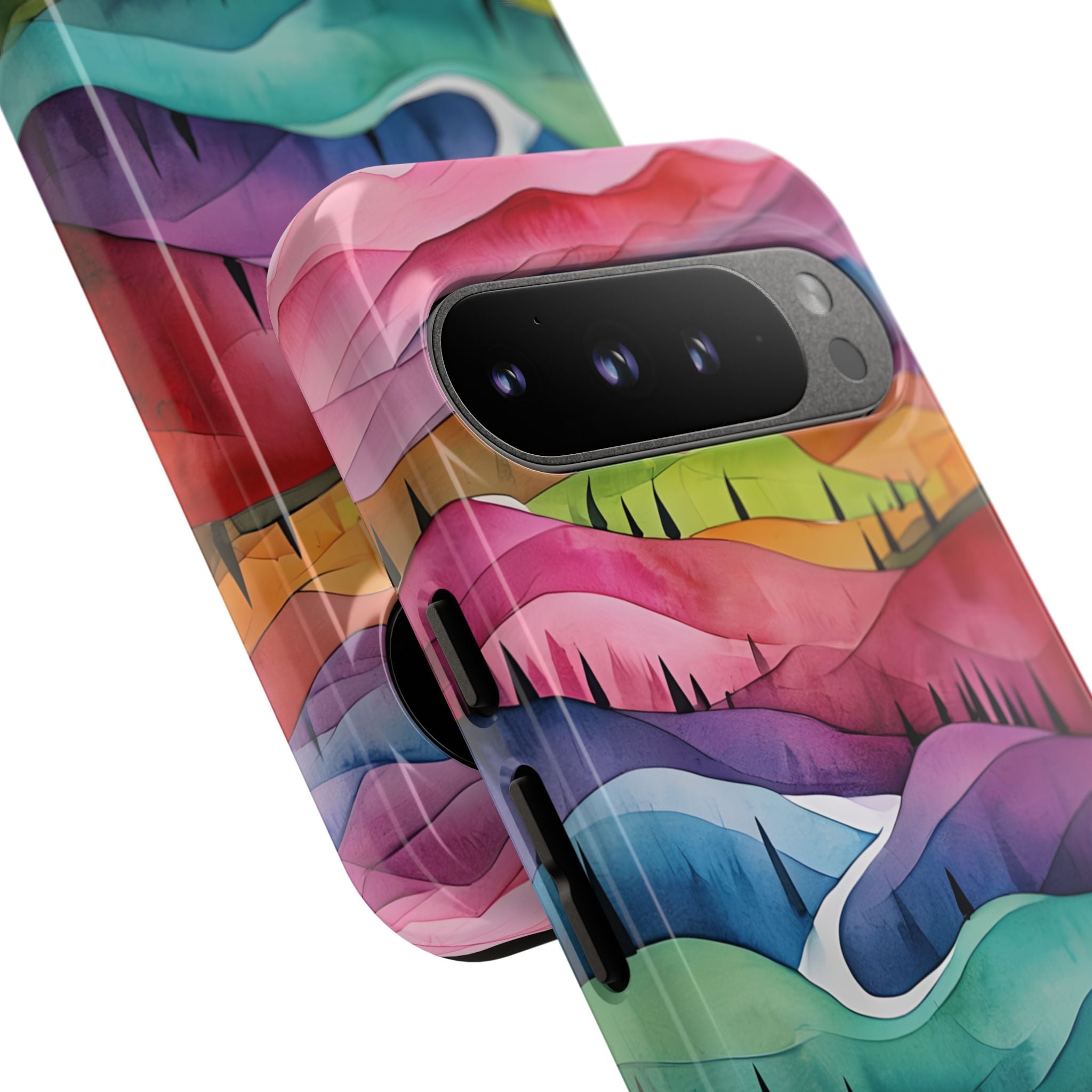 Whimsical Colorful Valleys - Google Pixel Case