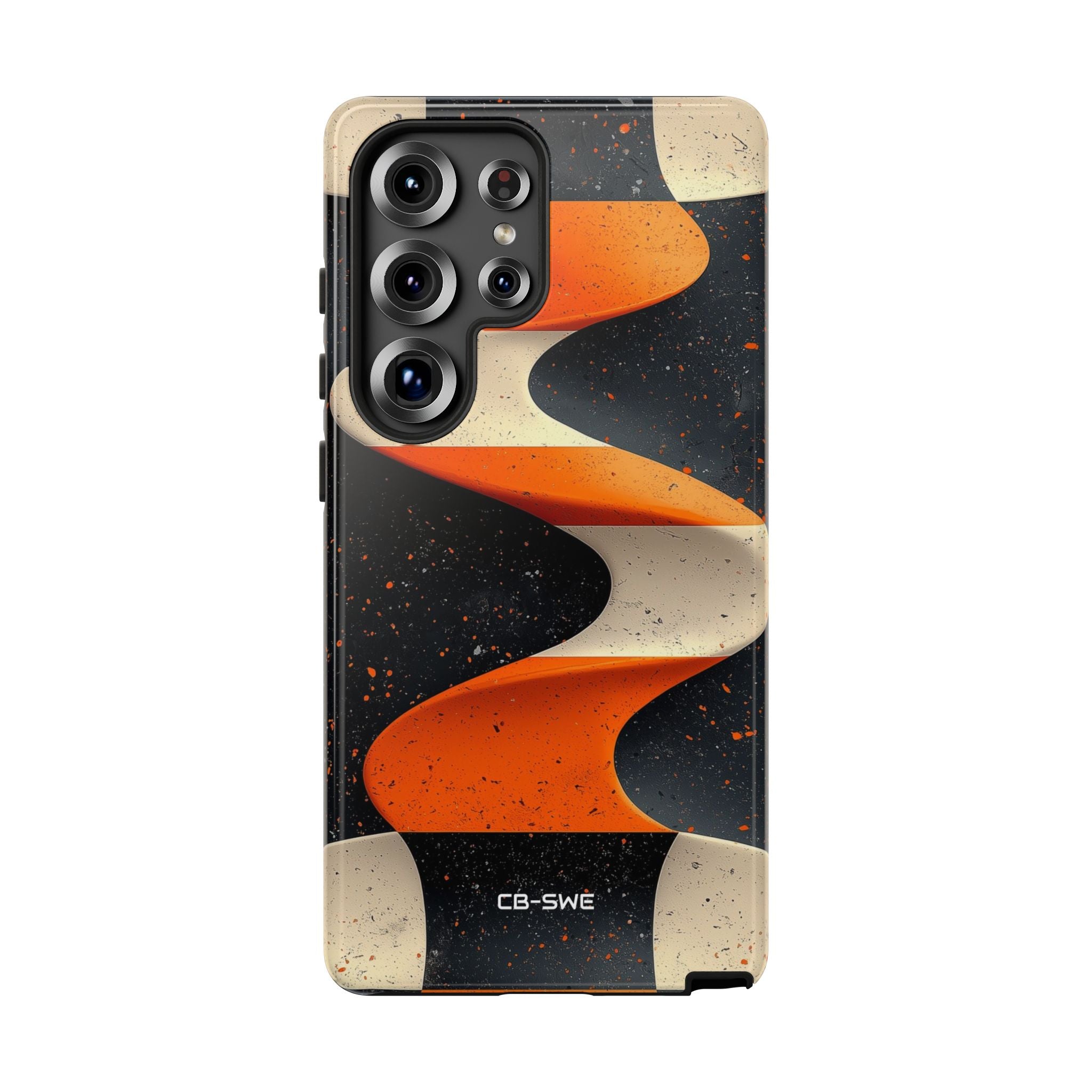 Orange Waves Flow - Samsung Case