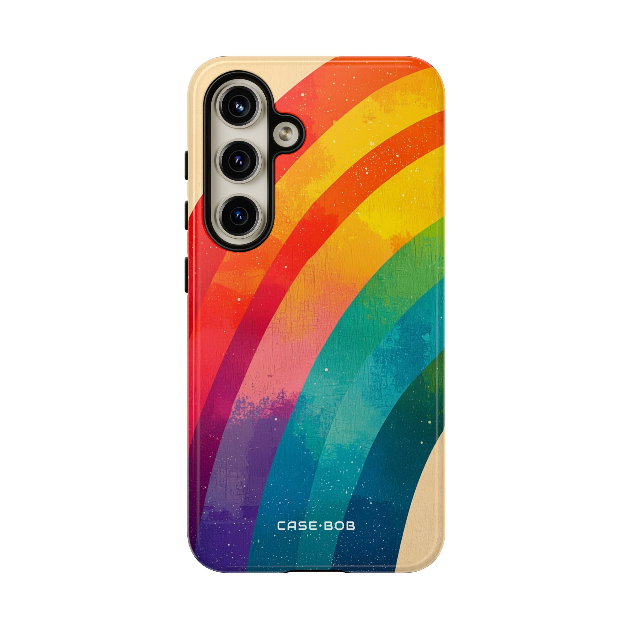 Textured Rainbow Arc Samsung S24 Case - Tough