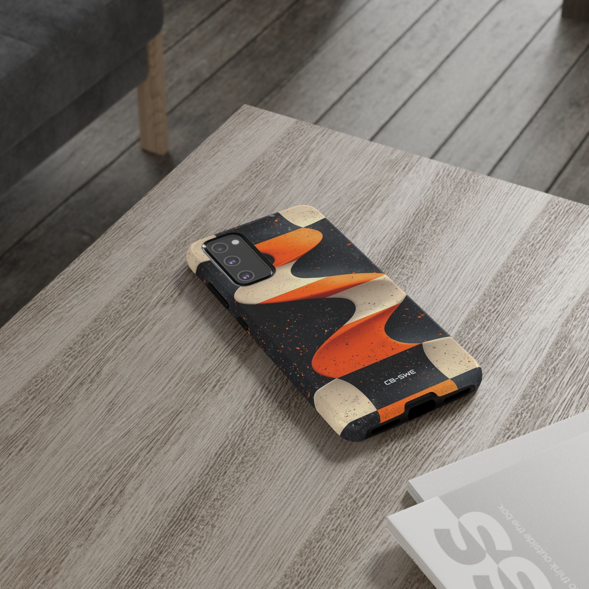 Orange Waves Flow - Samsung Case