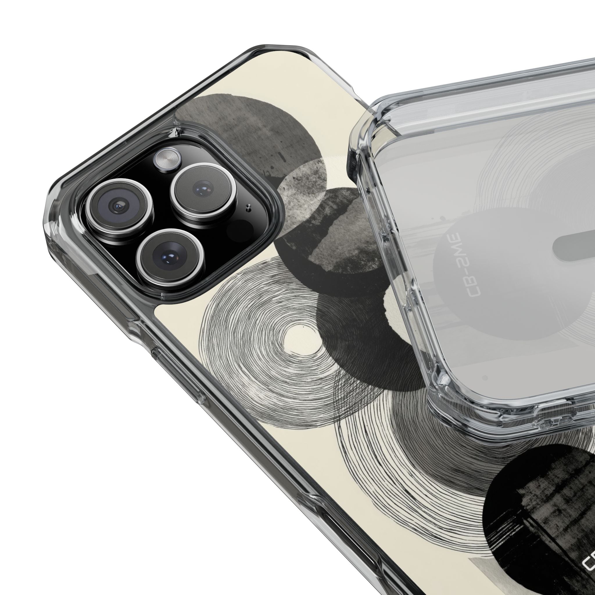 Circles Embrace Lines iPhone Case - Impact