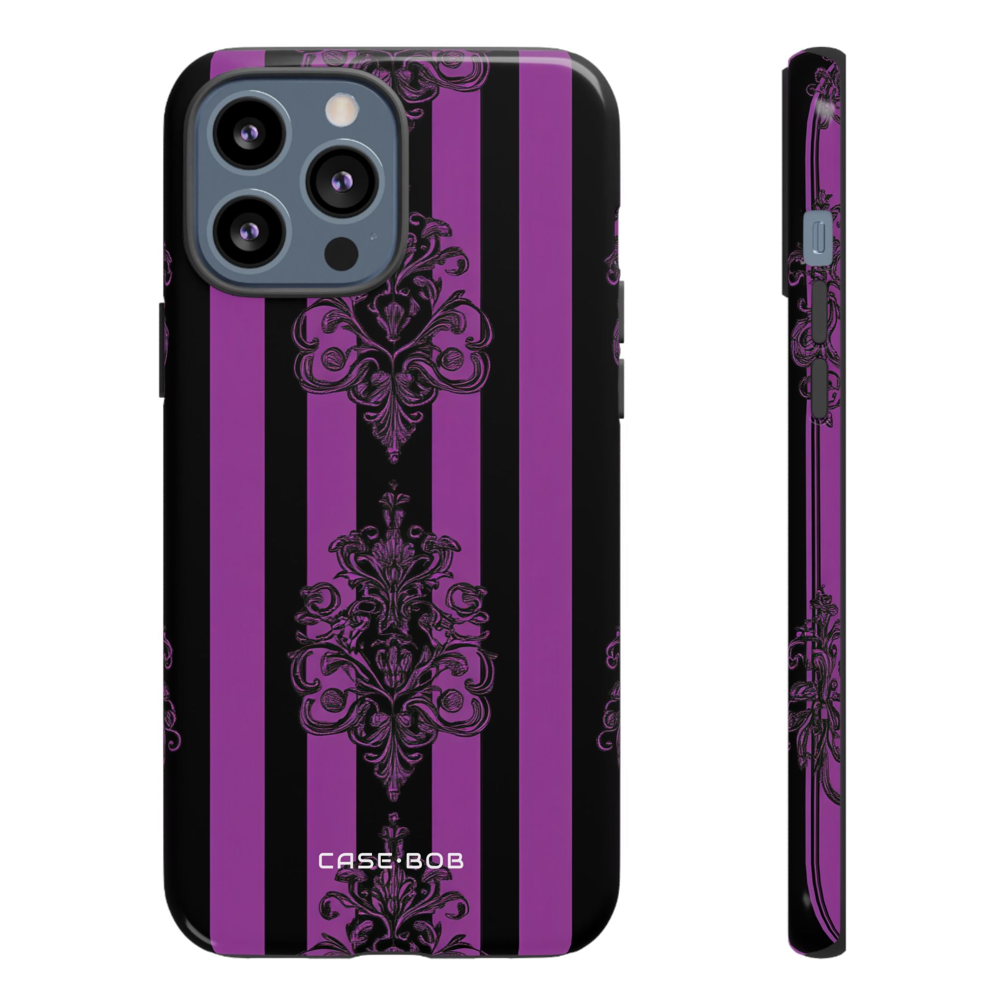 Damask Elegance Purple iPhone 13 Pro Max Case - Tough