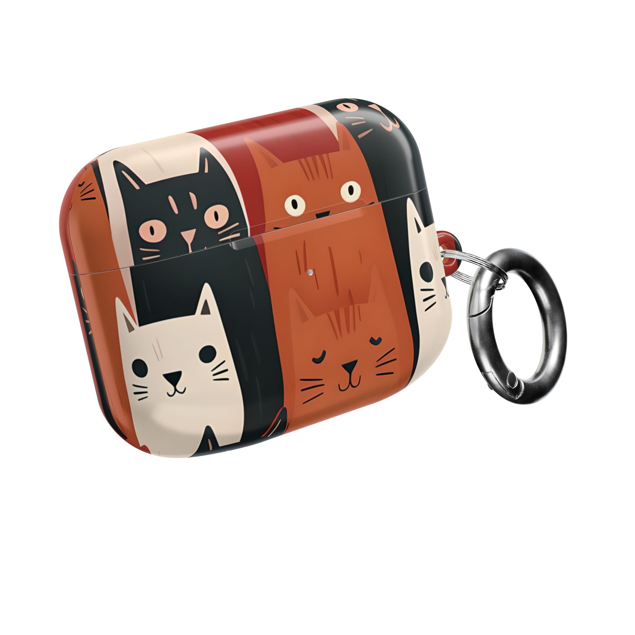 Cat Columns Orange - AirPods Case