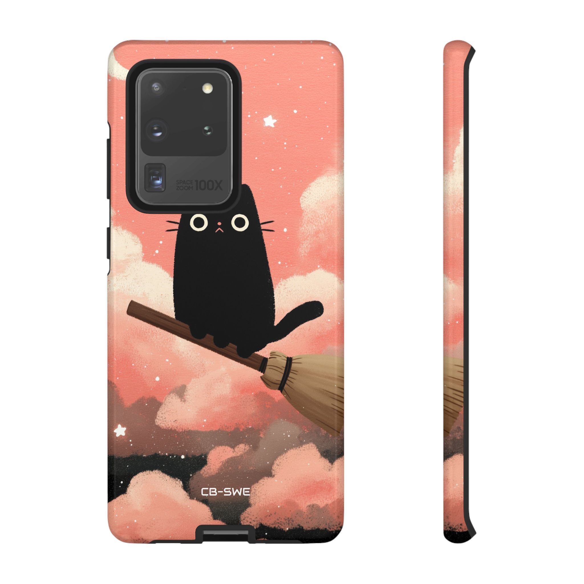 Cat Rides Broom - Samsung Case