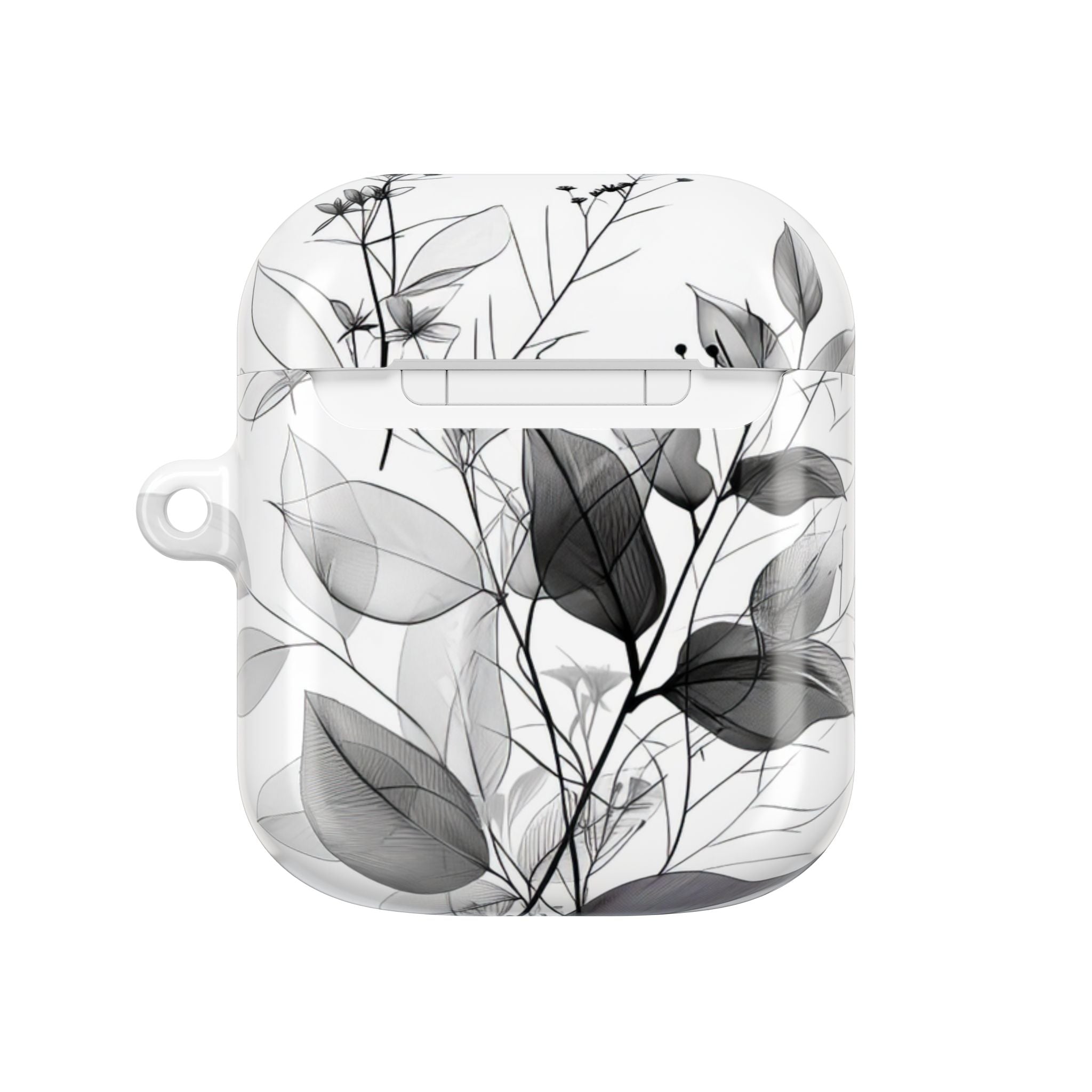 Silver Leaves - AirPods Case