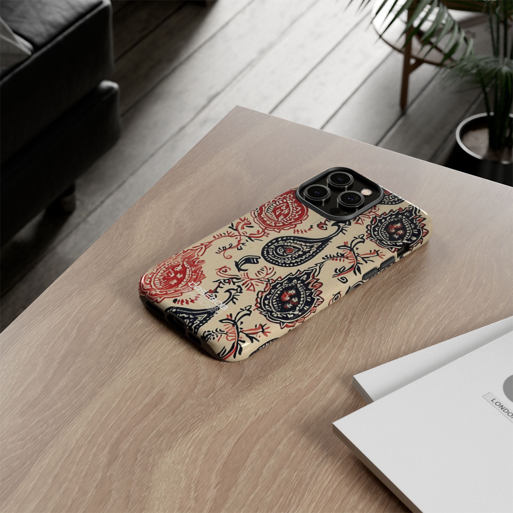 Tourbillon Paisley Marine iPhone 14 - Tough