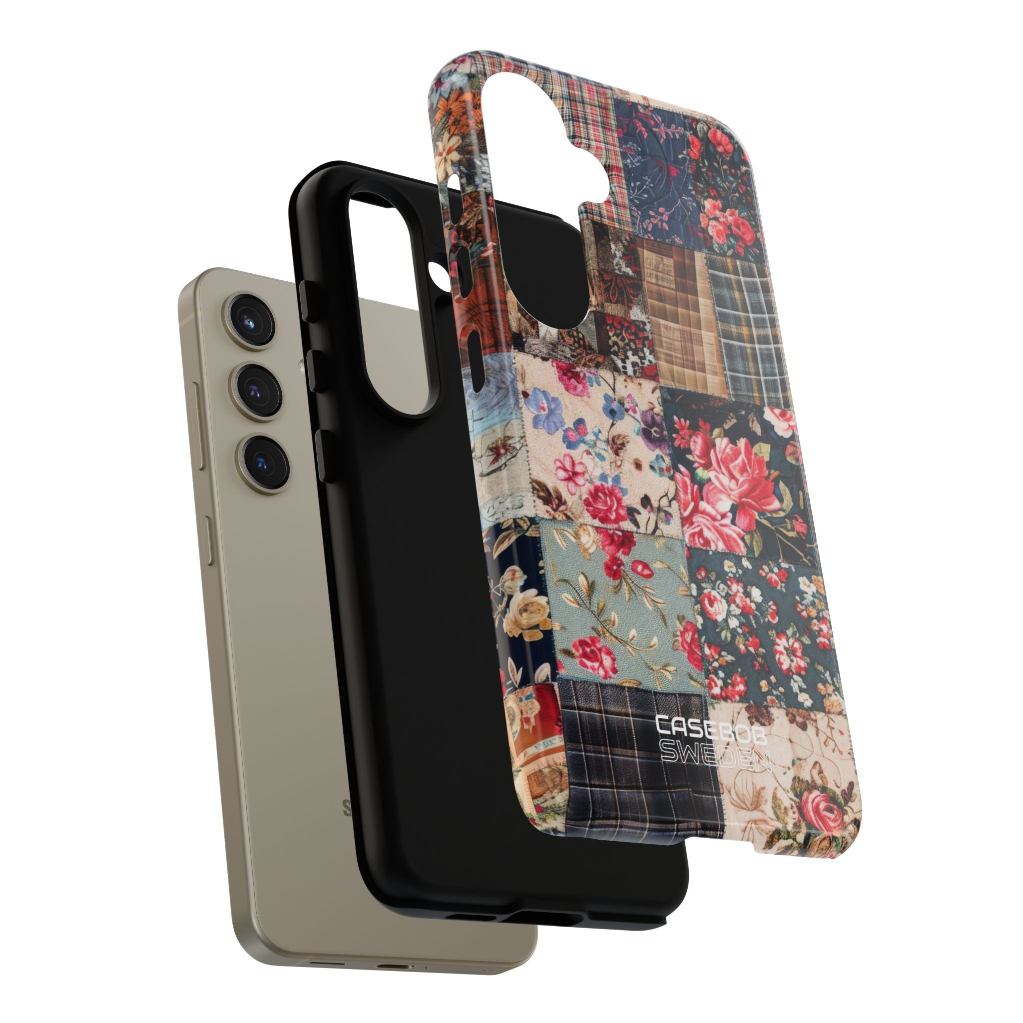 Patchwork Floral Quilt Samsung S24 - Tough