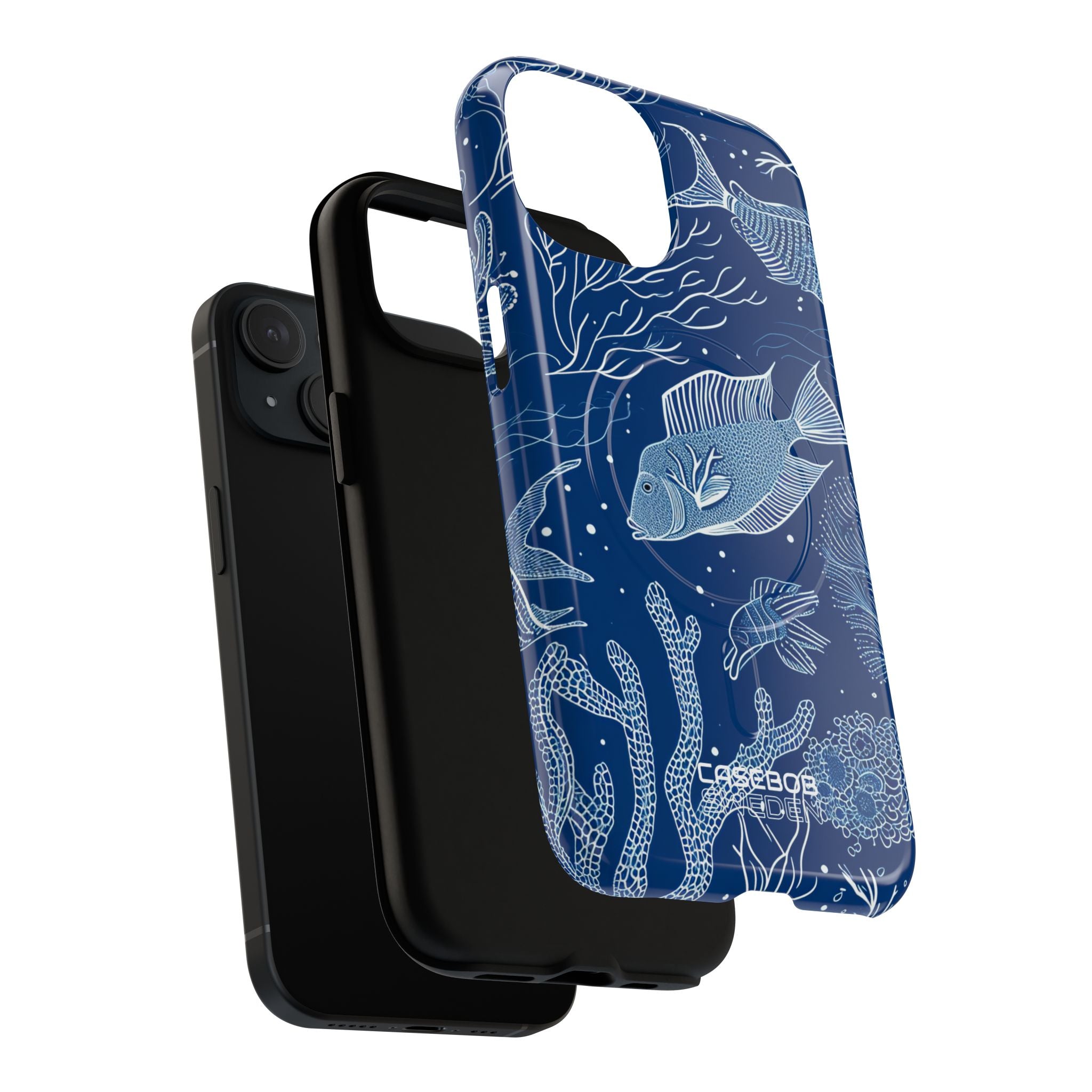Blue Coral Garden iPhone 15 - Tough+