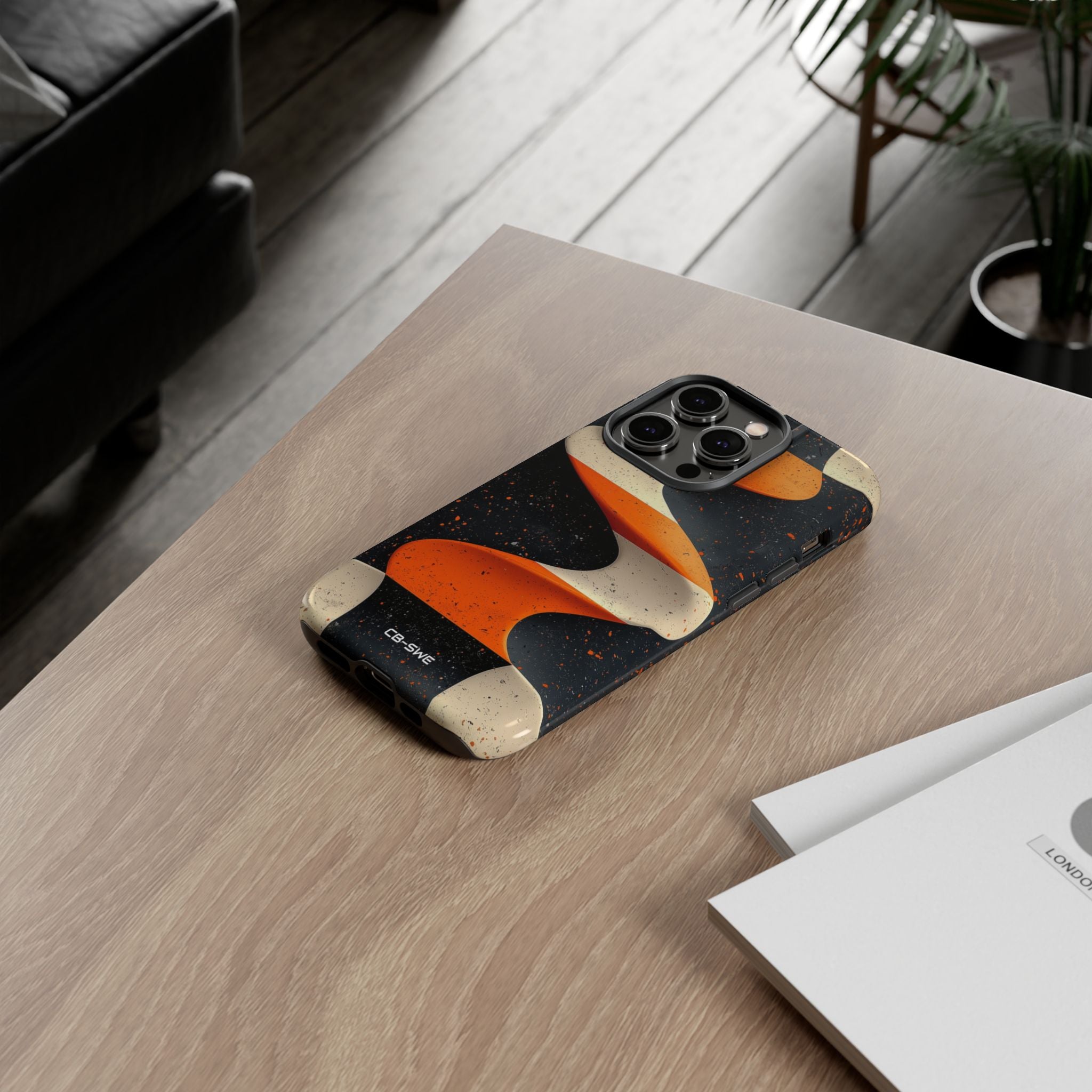 Orange Waves Flow - iPhone Case
