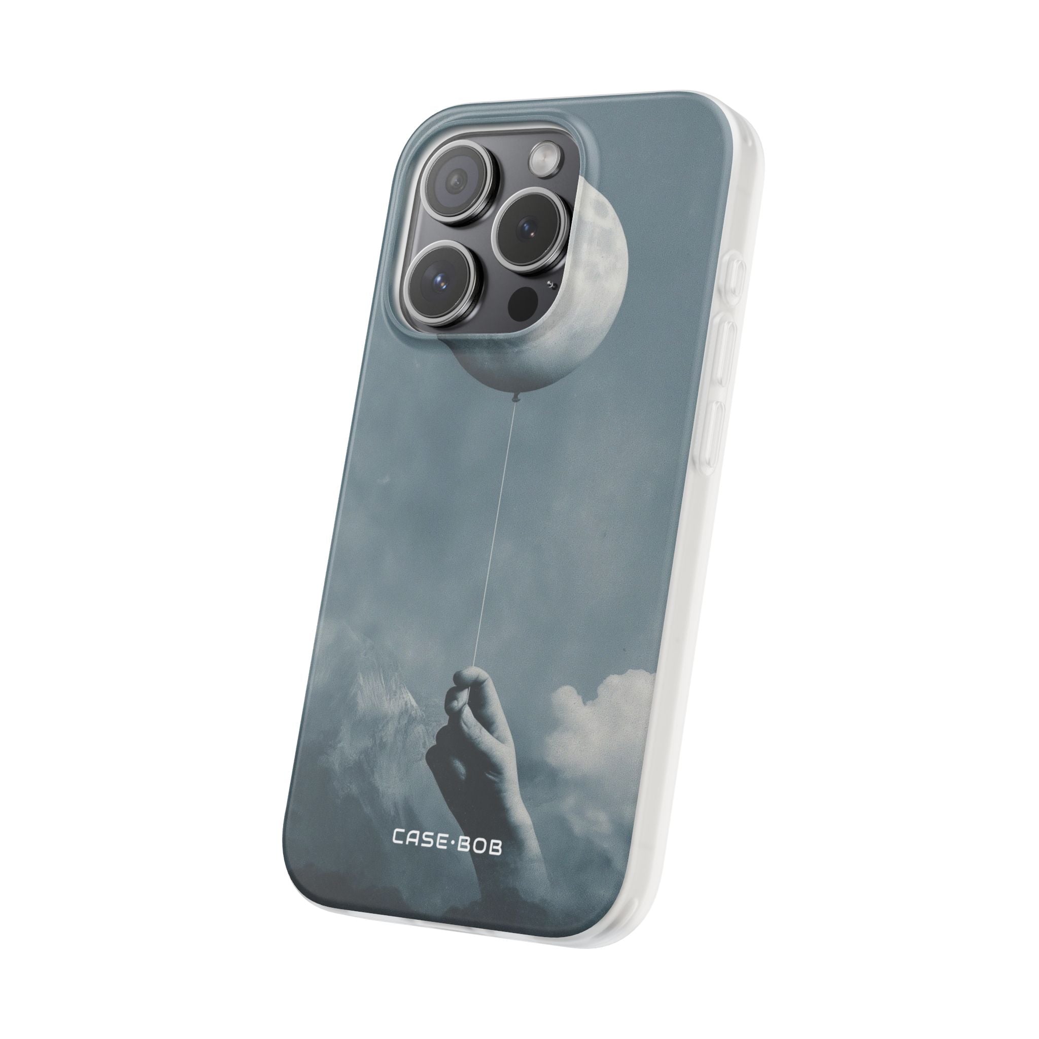 Moon Balloon iPhone 15 Pro Case - Soft