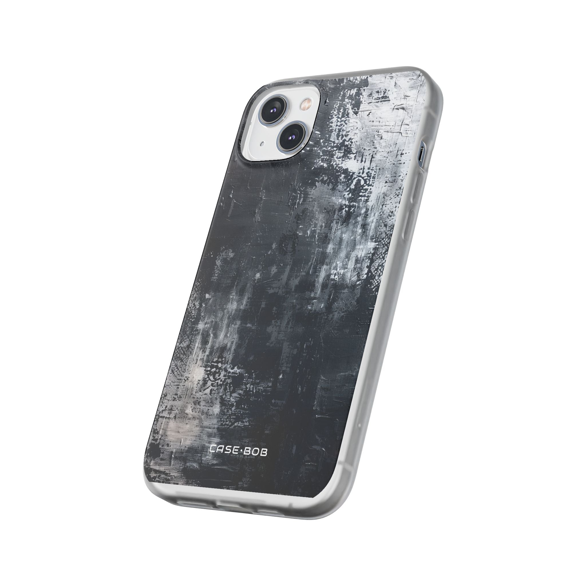 Textured Blackscape iPhone 14 Plus Case - Soft