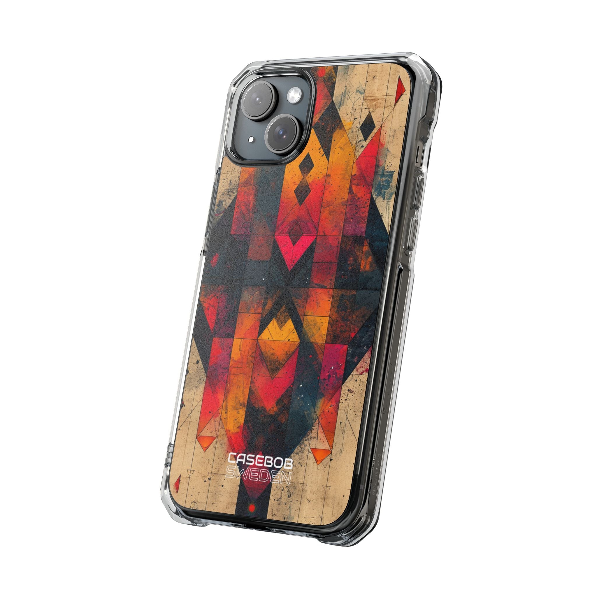 Fiery Symmetry Fusion iPhone 15 - Impact Clear+